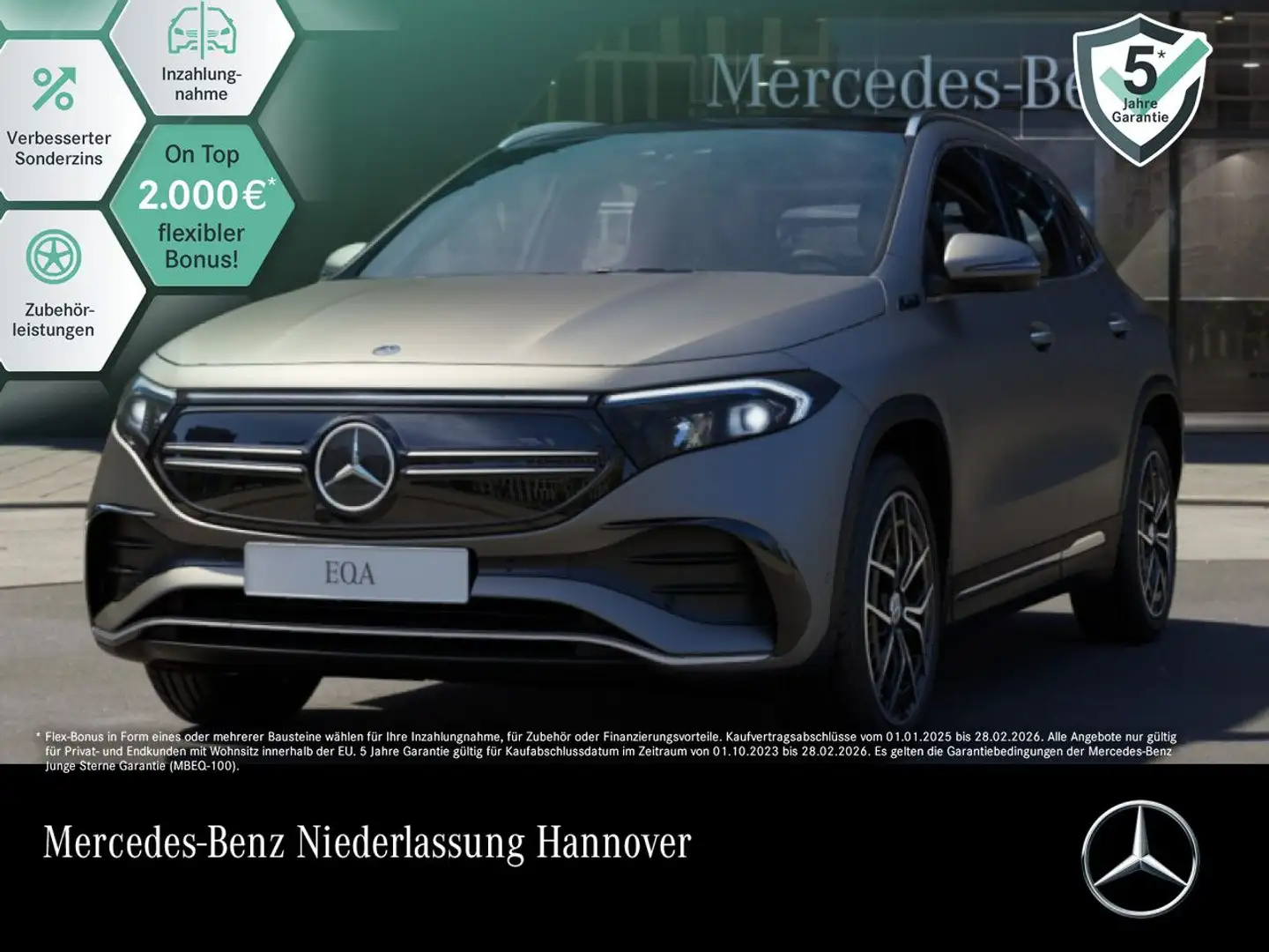 Mercedes-Benz EQA 250 AMG+19"+PREMIUM+PANO+360+MEMORY+BURMESTER Grau - 1