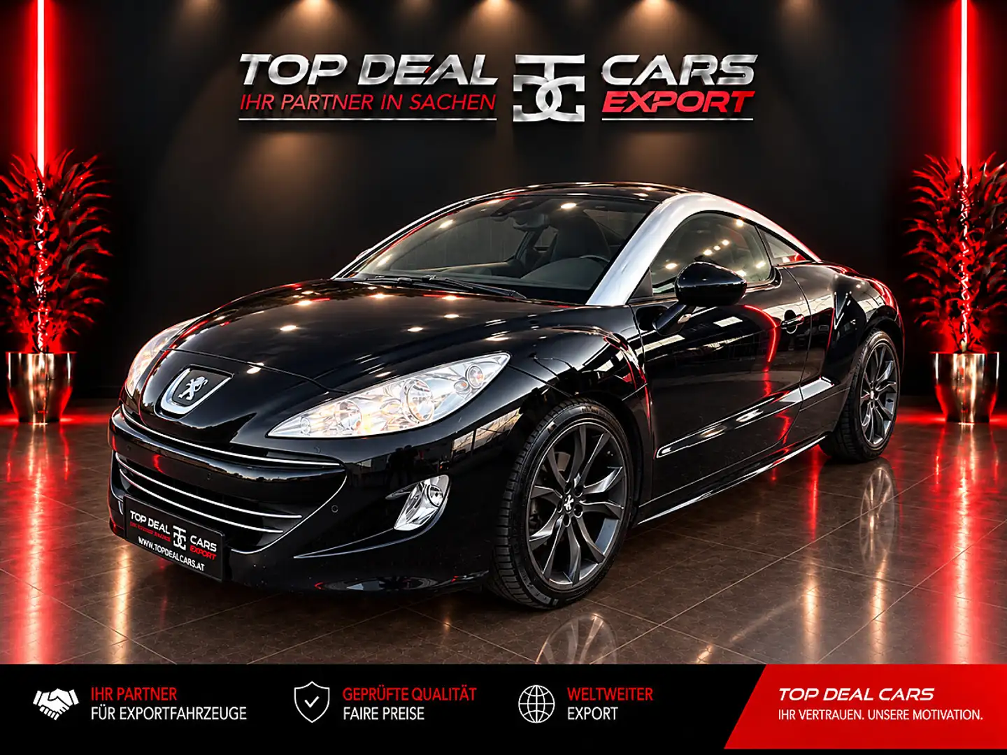 Peugeot RCZ 1,6 THP 160 **AUTOMATIK **NEUES PICKERL Schwarz - 1