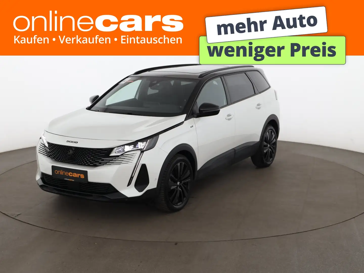 Peugeot 5008 1.2 136 GT Aut 7-SITZER LED SKY AHK RADAR Weiß - 1