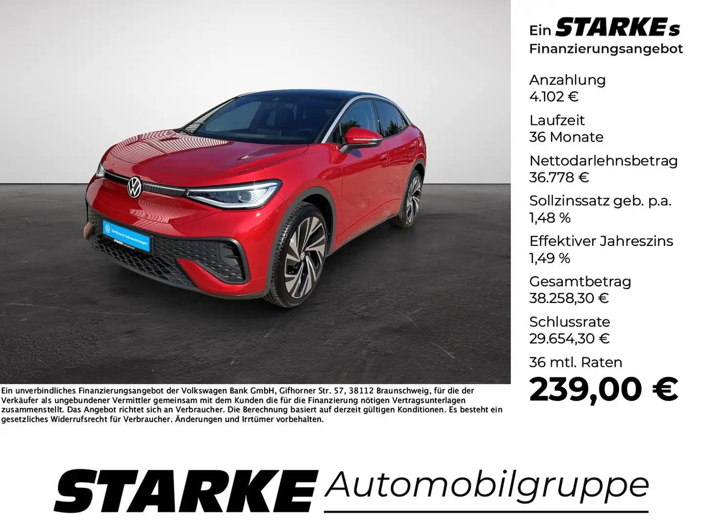 Volkswagen ID.5 Pro Rot - 1