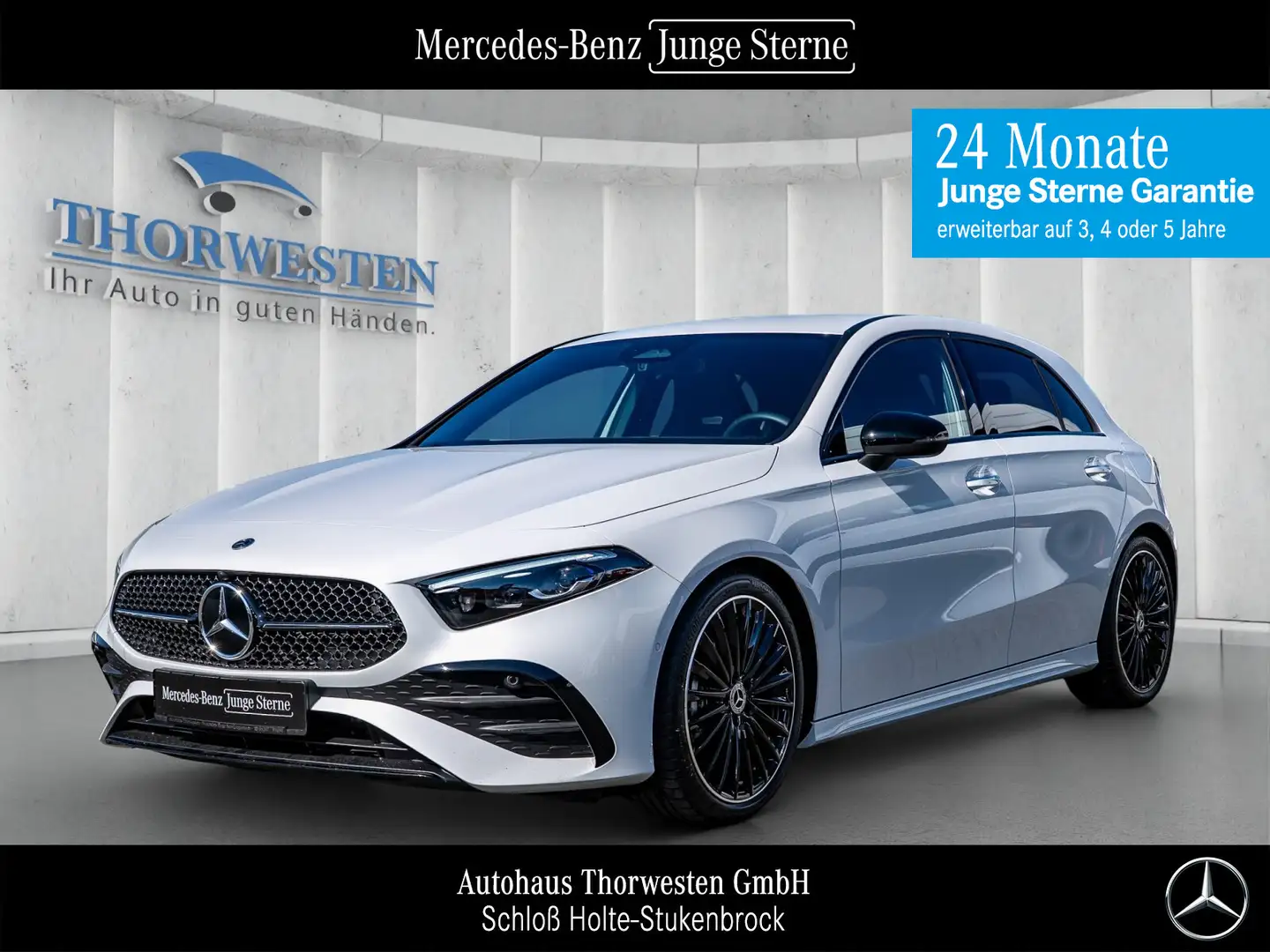 Mercedes-Benz A 200 A 200 AMG Line 19" NIGHT DISTRONIC MULTIBEAM Weiß - 1