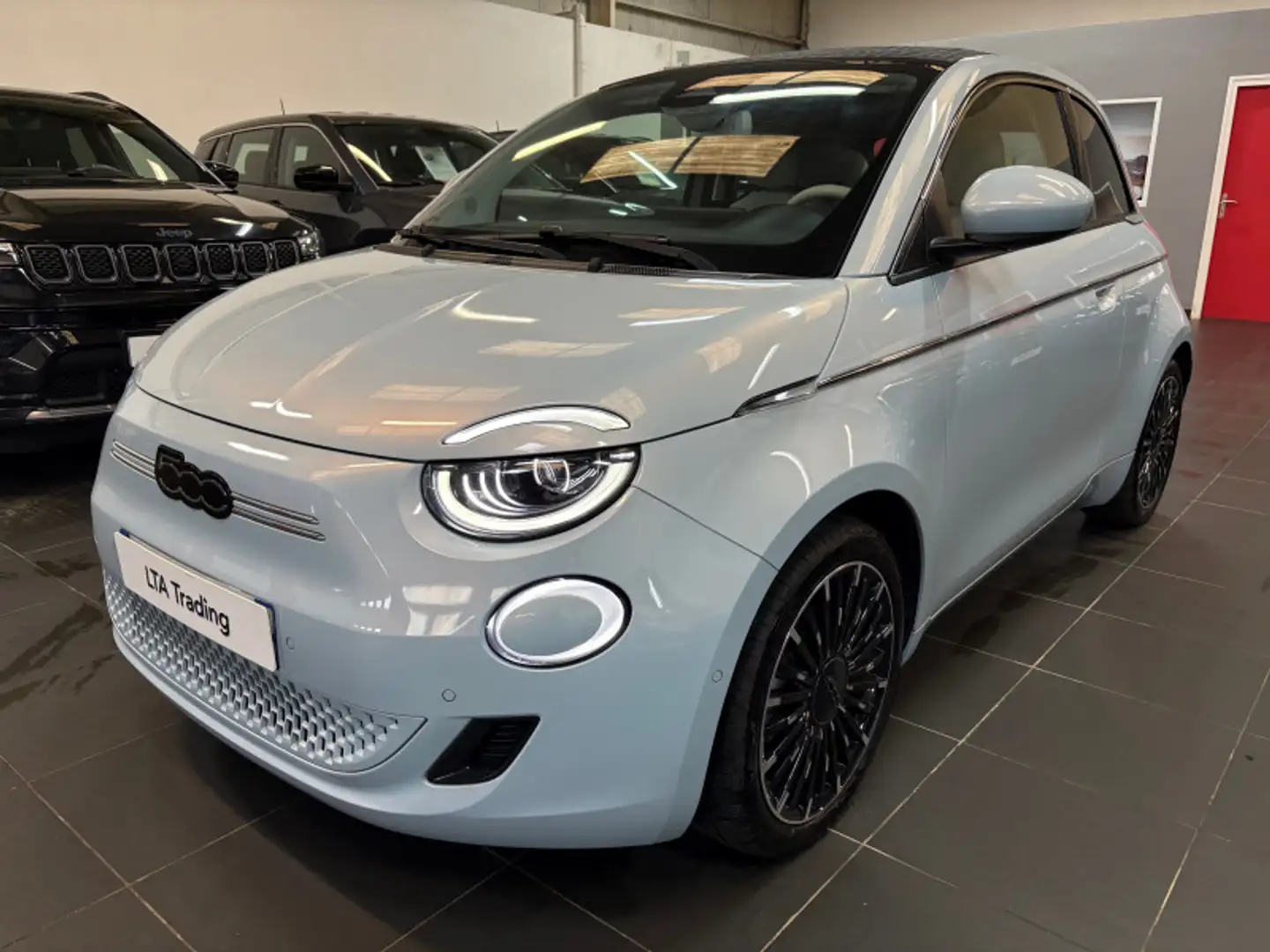 Fiat 500C E 118CH LA PRIMA MY23 Bleu - 1