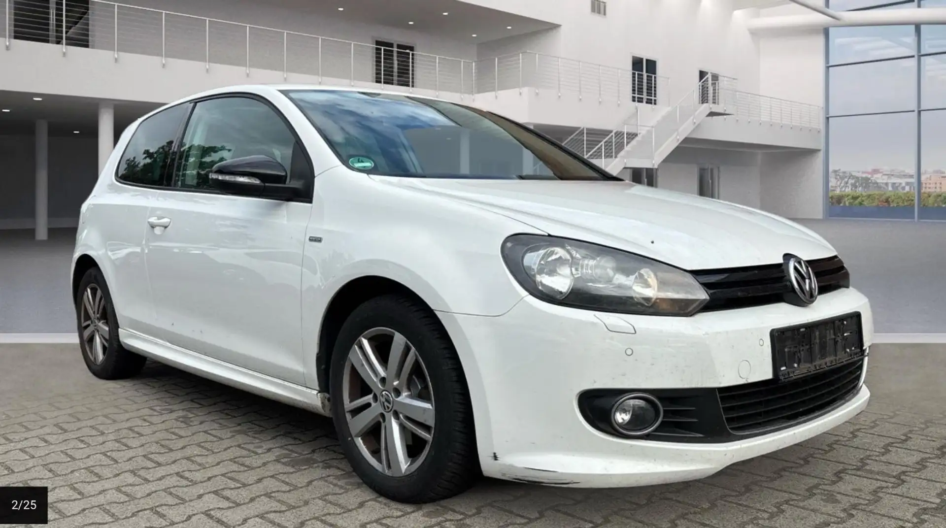Volkswagen Golf VI Match*Neu Steuerkette* 12 Monat Garantie Weiß - 1