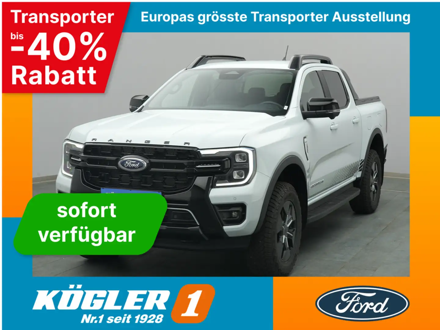 Ford Ranger Doka Stormtrak 281PS PHEV/e-Rollo Zilver - 1