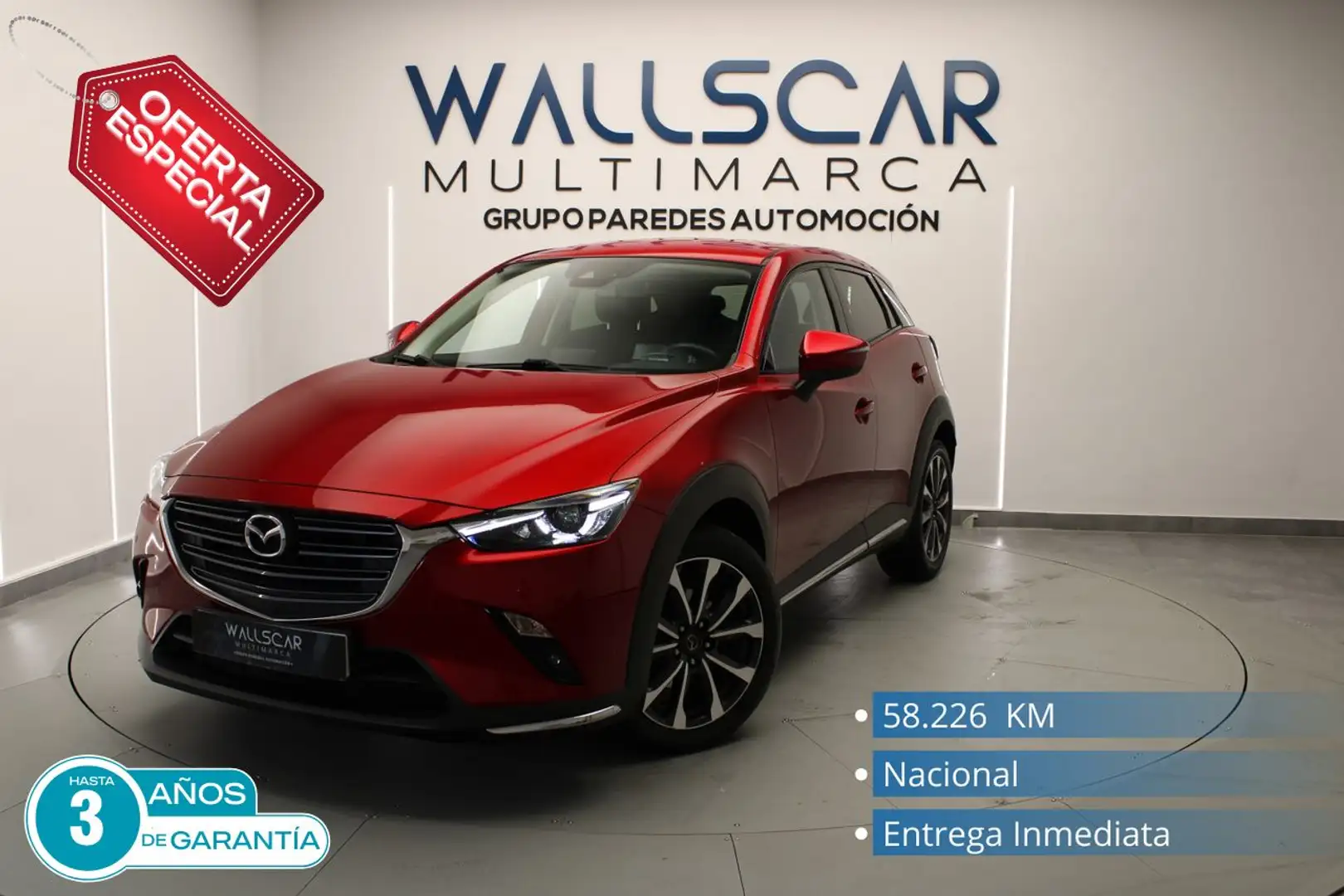Mazda CX-3 1.8 D 85kW (115CV) 2WD Zenith Rouge - 1