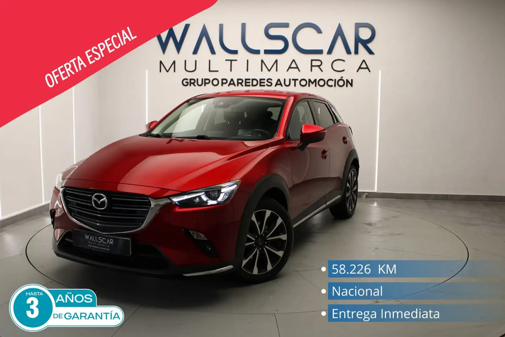 Mazda CX-3 1.8 D 85kW (115CV) 2WD Zenith Rojo - 1