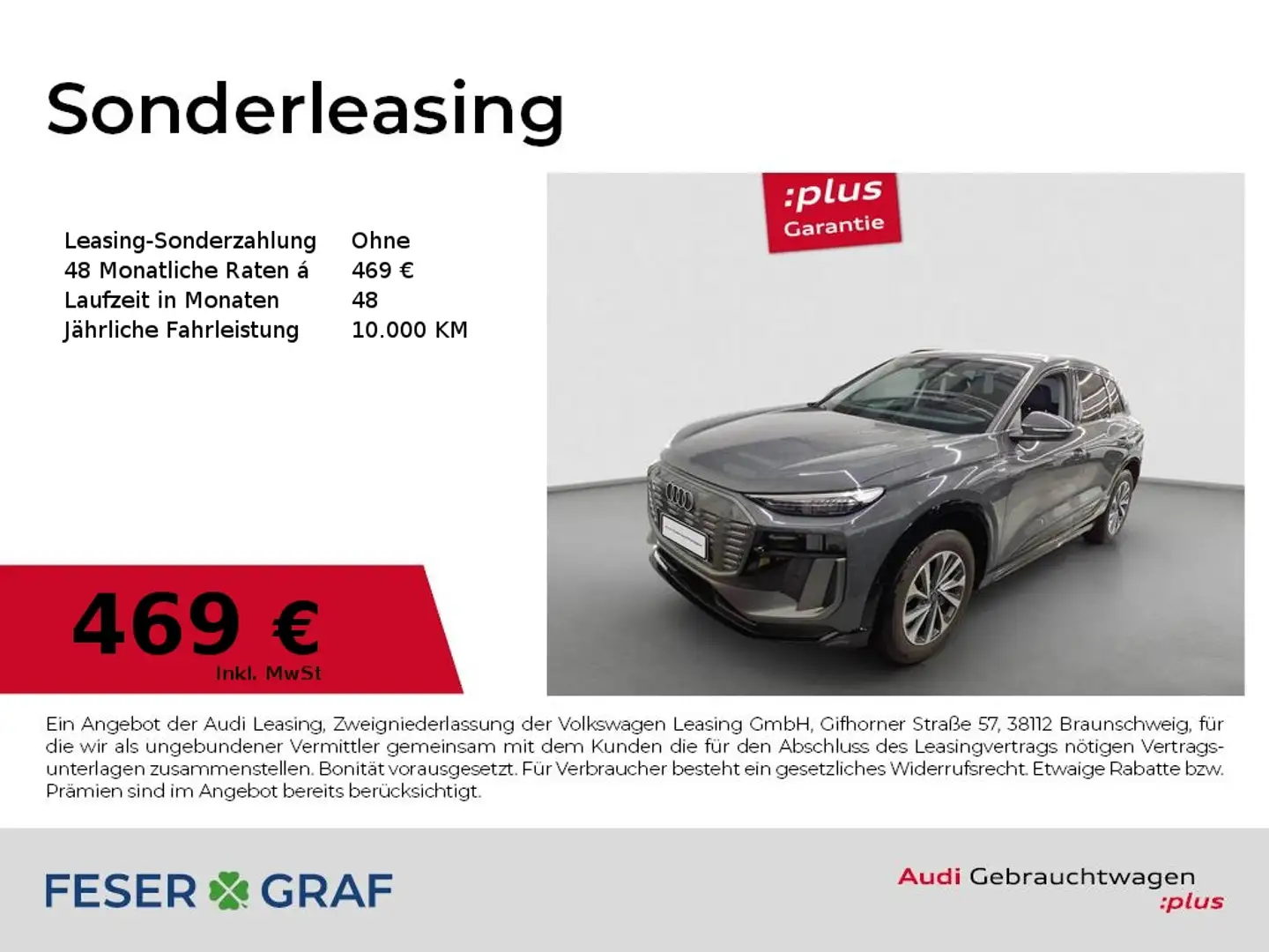 Audi Q6 e-tron S line /LED/ACC/Kamera/0,25% Versteuerung Grau - 1