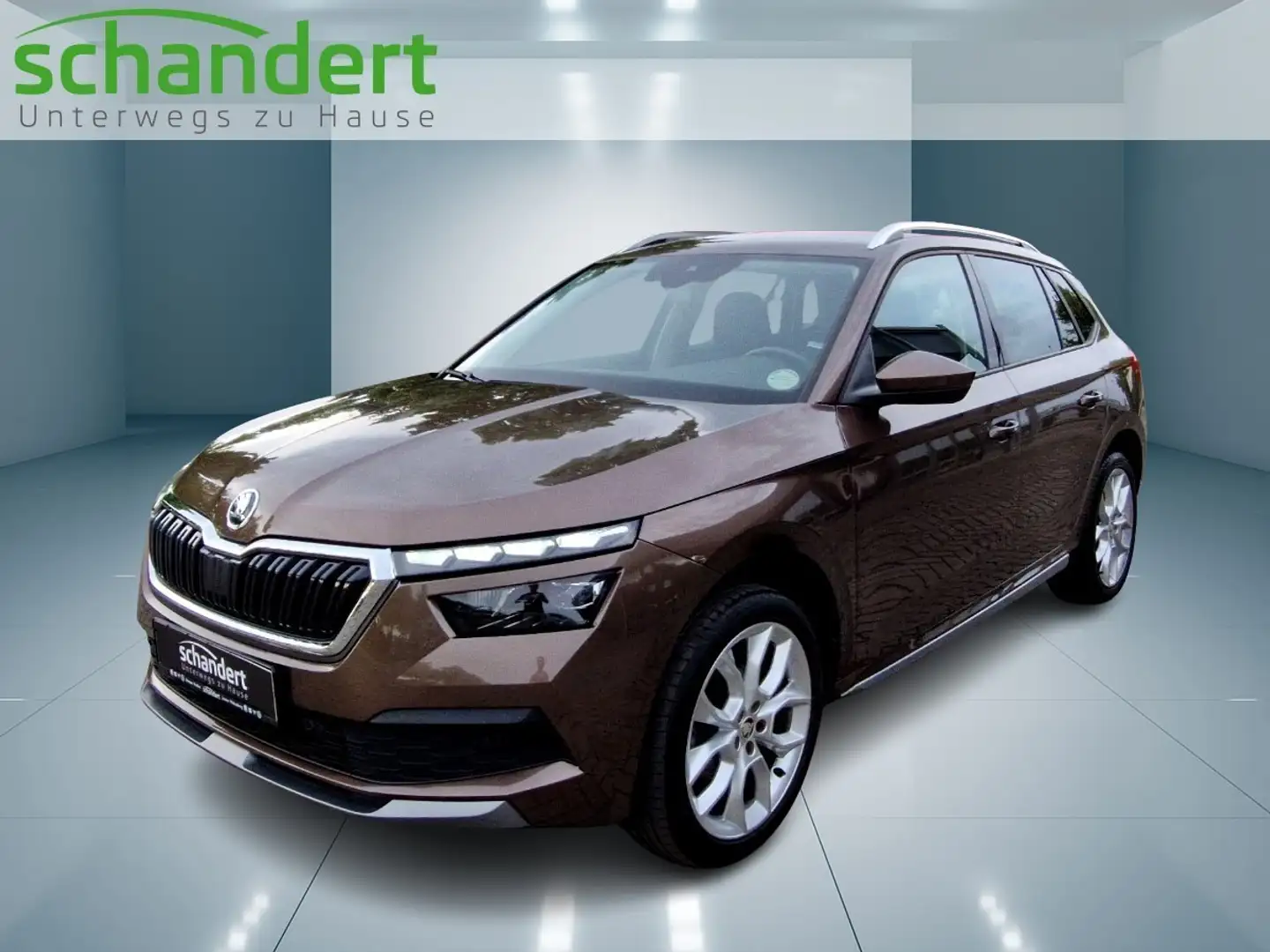 Skoda Kamiq 1.5 TSI DSG Style LED Navi AHK Klimaautomatik Braun - 1