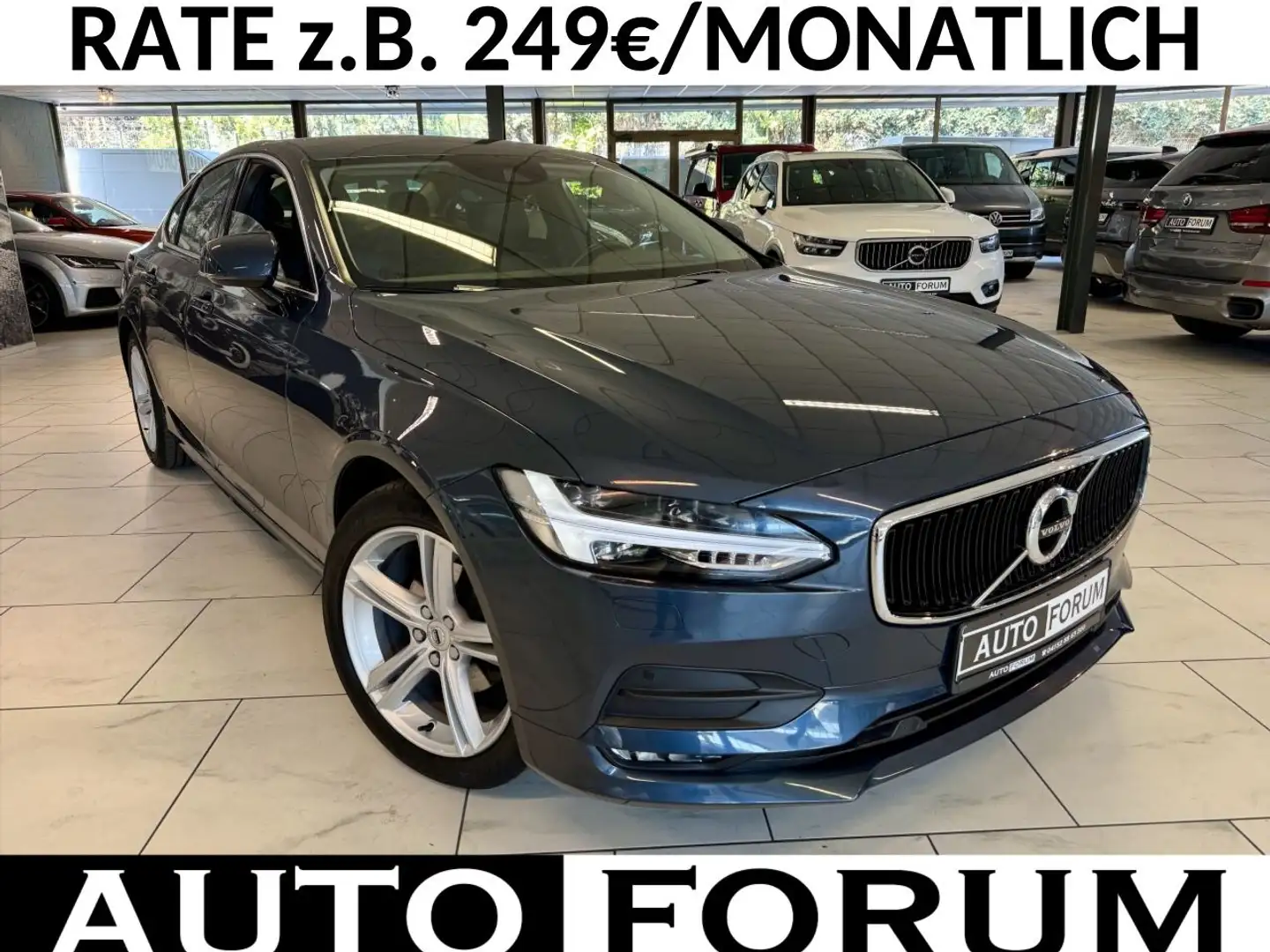 Volvo S90 2.0 D4 AUT NAVI LEDER CAM LED SHZ PDC MEMORY Blau - 1