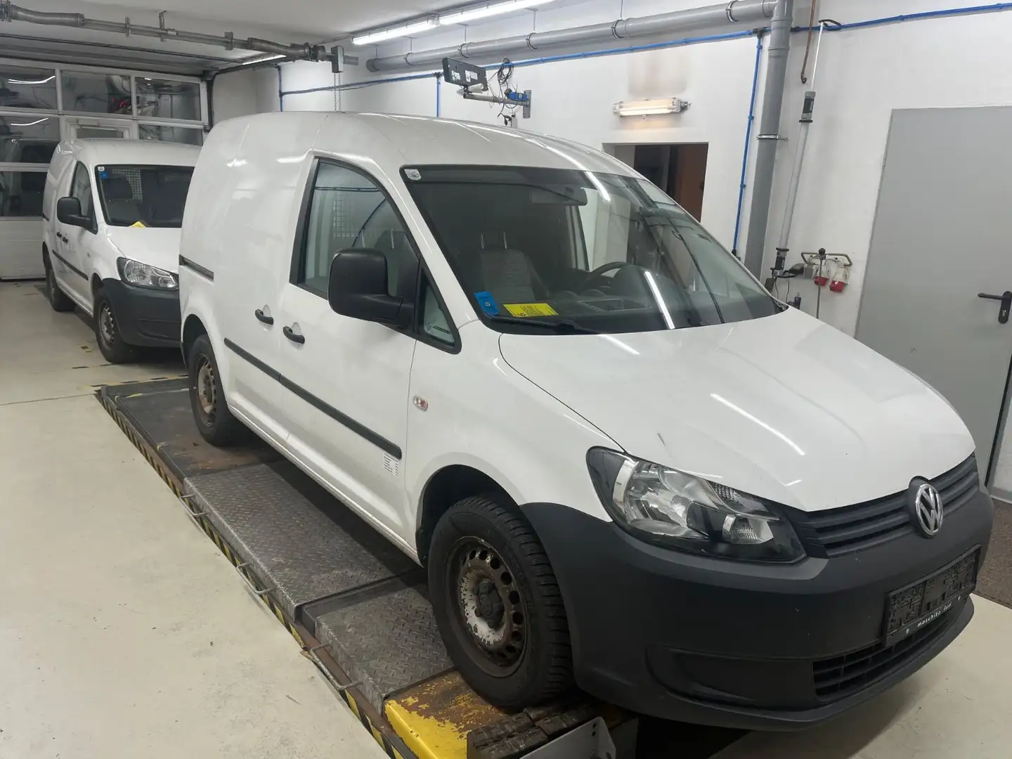 Volkswagen Caddy Kasten 1.6 TDI Klima LKW Blanc - 2