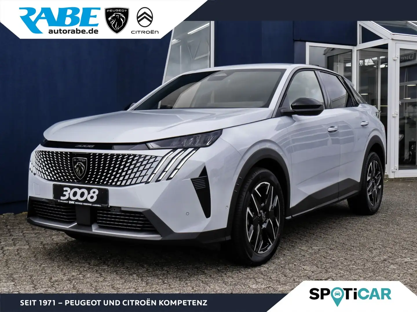 Peugeot 3008 Allure 145 Hybrid KeyFree+ACC+LED+Navi Klima Navi Weiß - 1