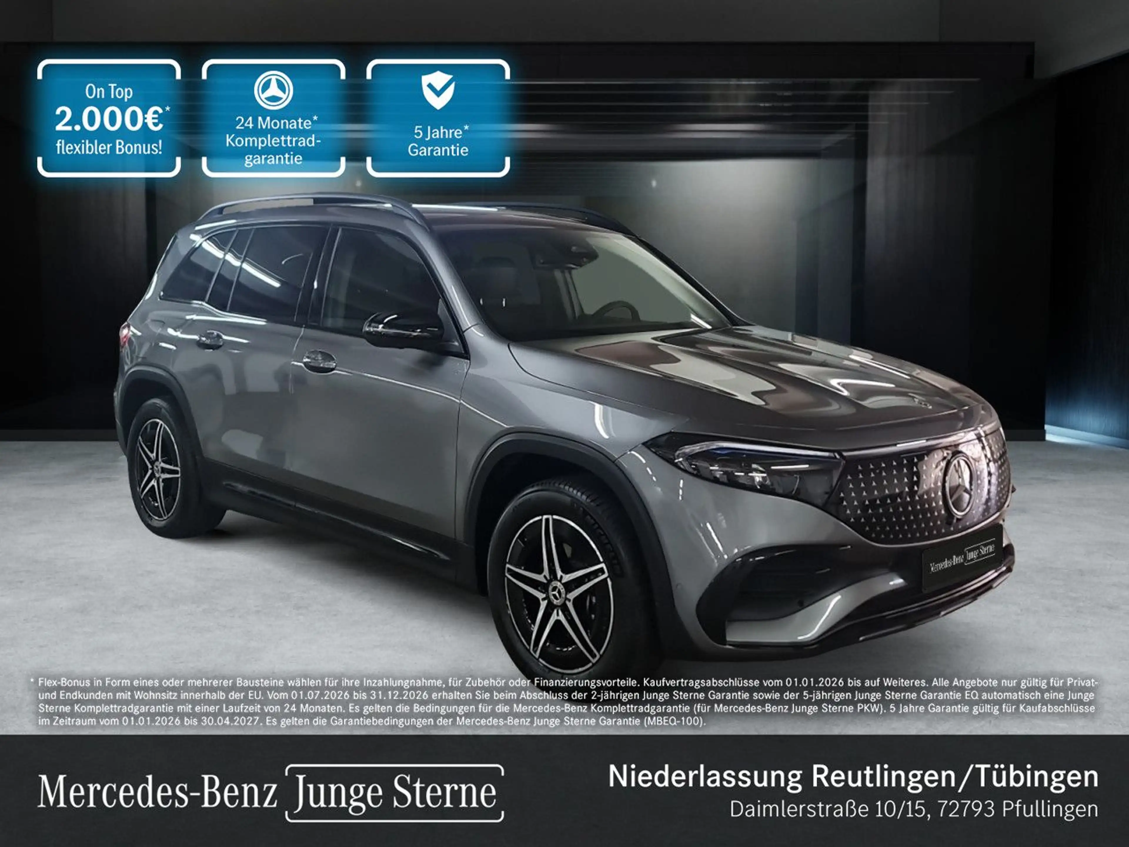 Mercedes-Benz EQB 300 4M AMG+NIGHT+PLUS-PAKET+AHK+PANO+360+SPUR