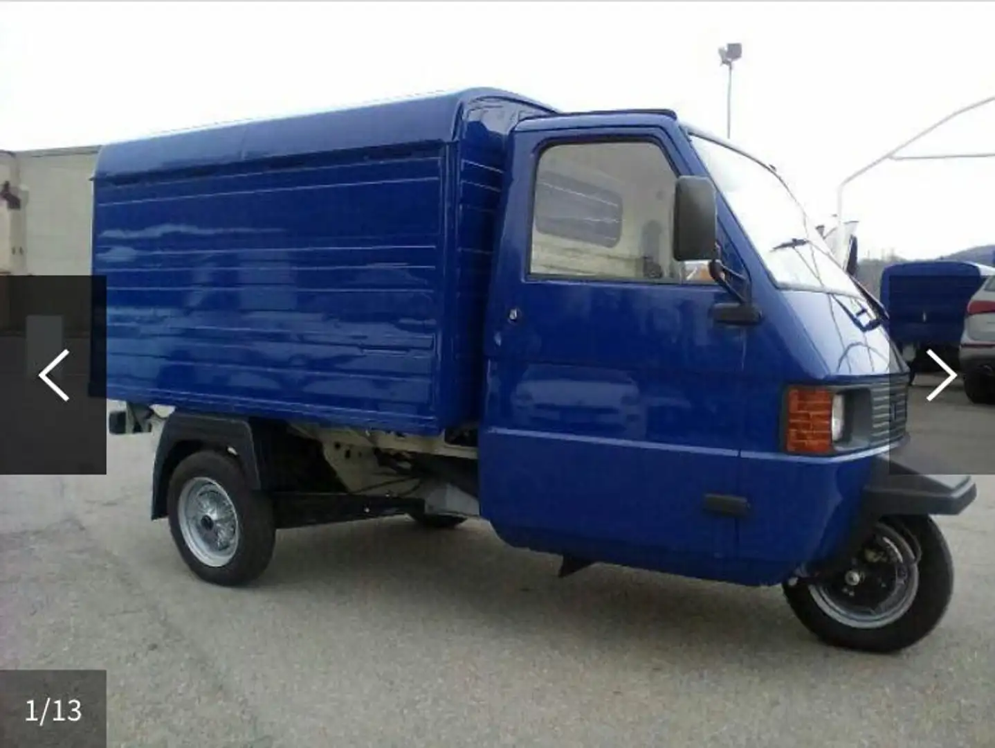 Piaggio Ape TM 218 cc chiusa Modrá - 1