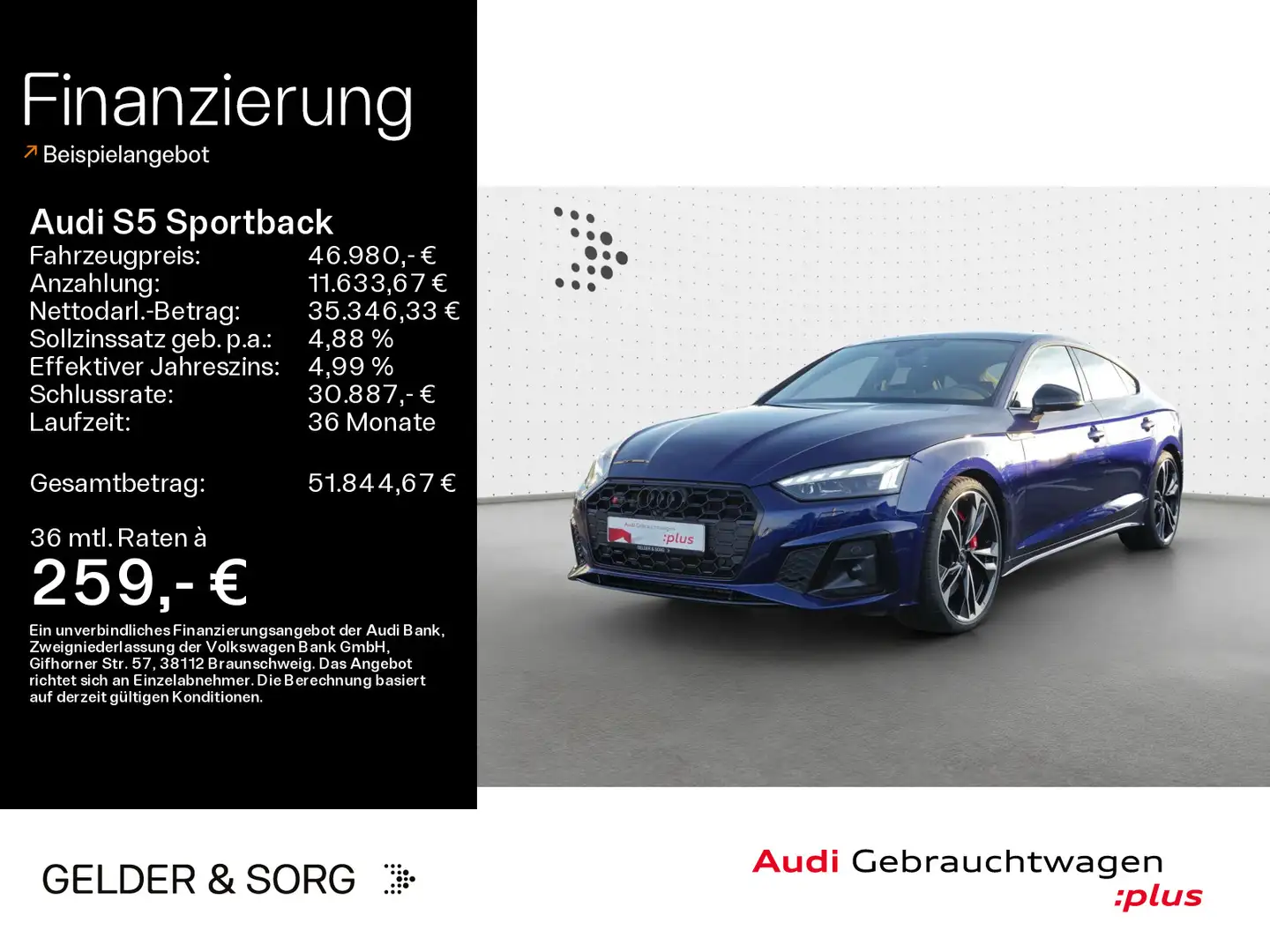 Audi S5 RFK*Matrix*Navi*GRA*Virtual Albastru - 1