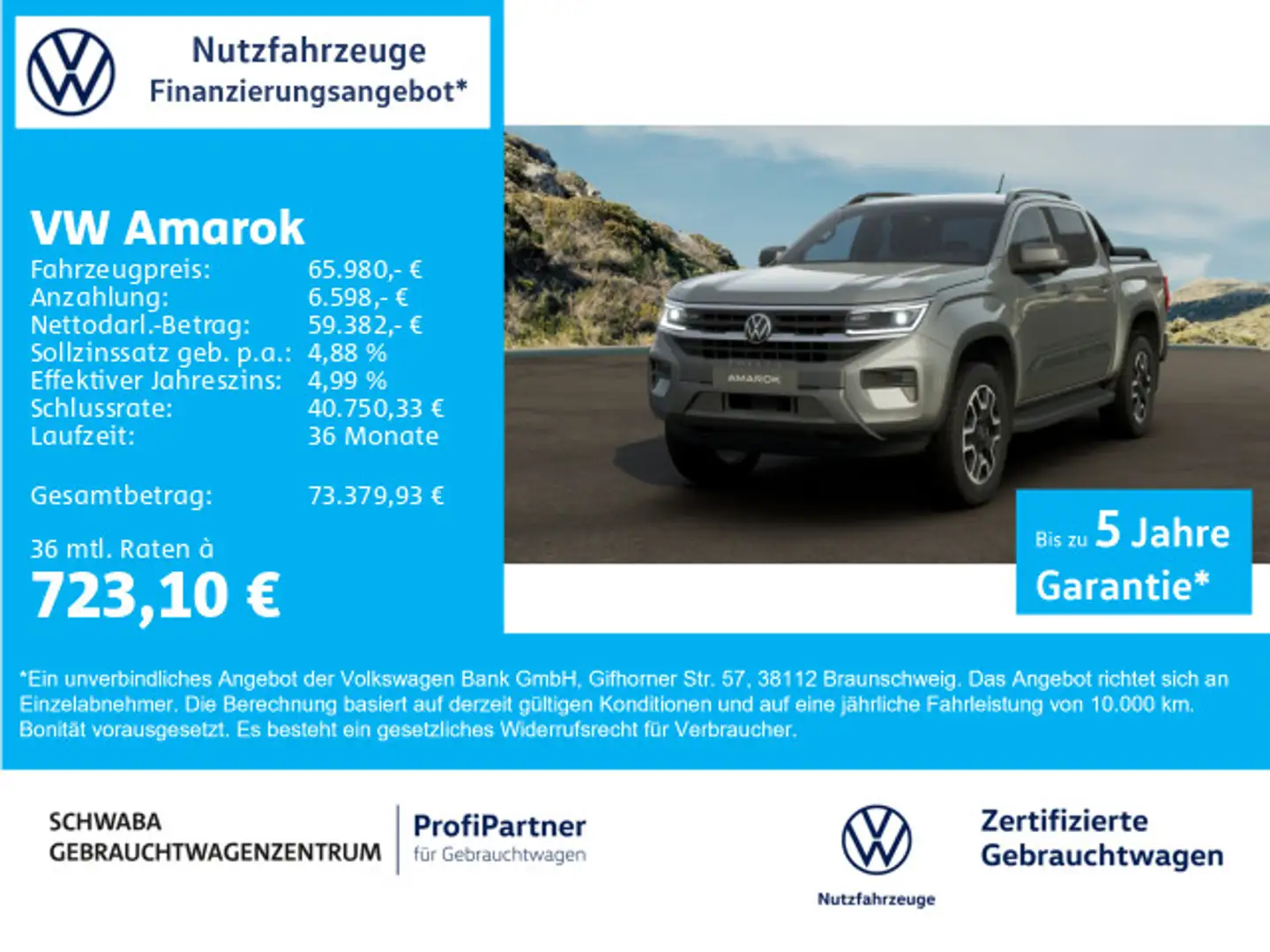 Volkswagen Amarok PanAmericana Double Cap 3.0 TDI *AHK*20"* Grau - 1