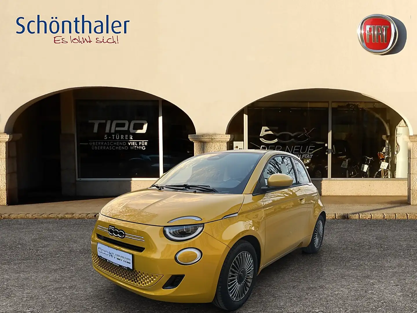 Fiat 500 Hatchback Hybrid Torino Gelb - 1