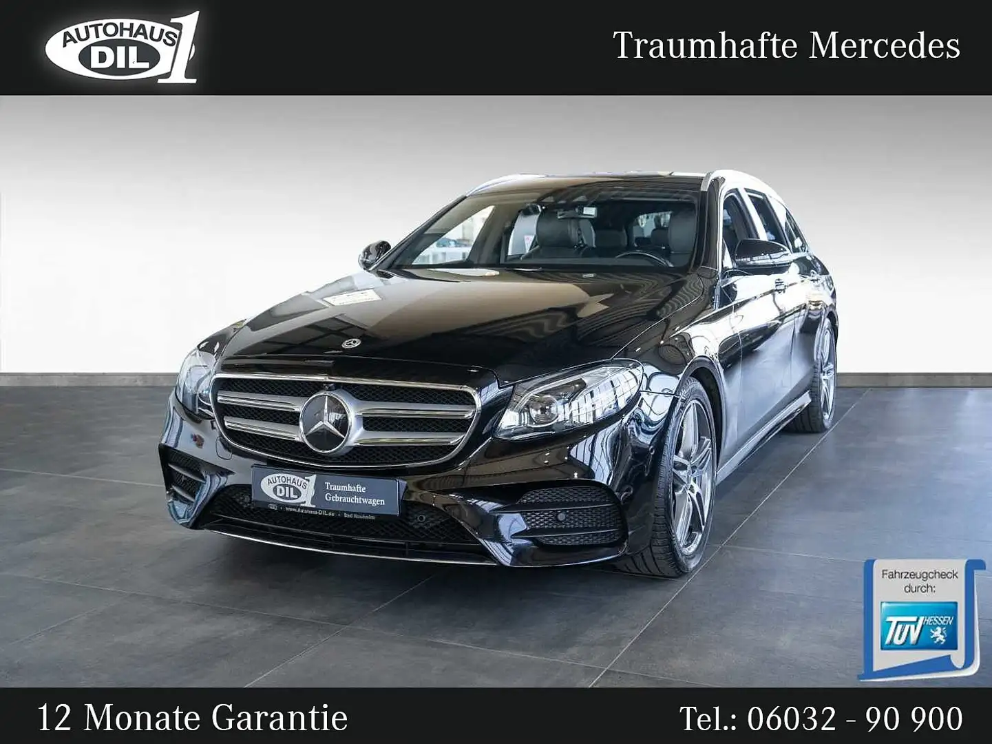 Mercedes-Benz E 300 d T 9G-Tronic *AMG*DISTR.+*360°-KAMERA* Zwart - 1