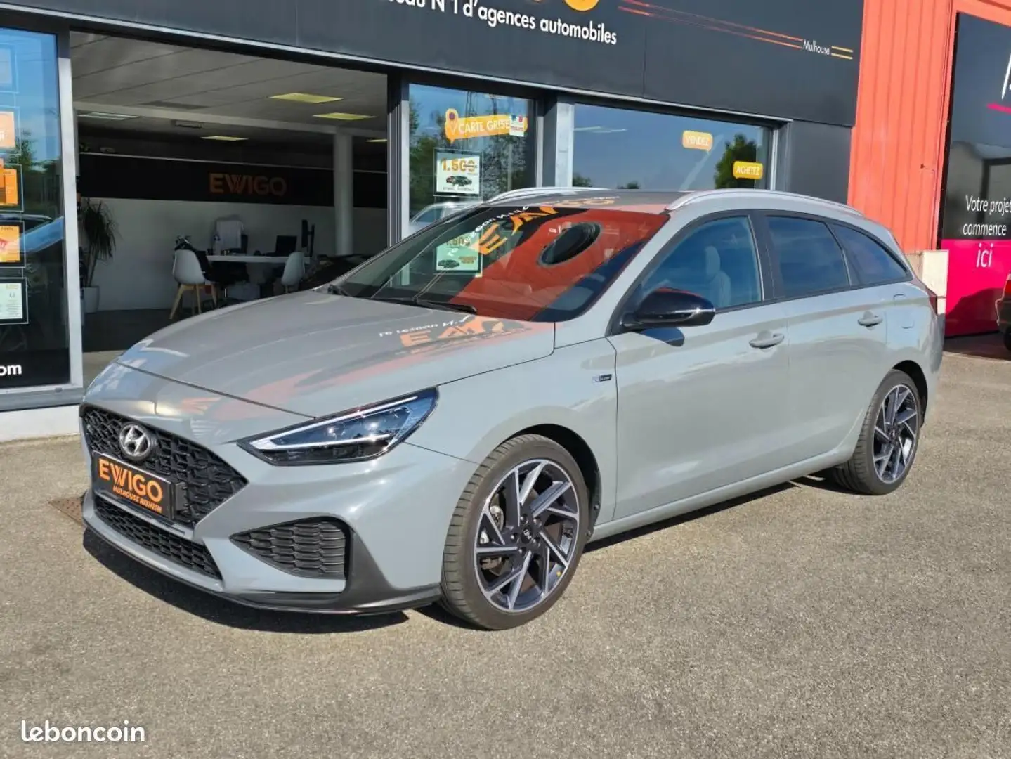 Hyundai i30 CW 1.5 T-GDI 160ch MHEV N-LINE IMMAT FRANCE Grijs - 2
