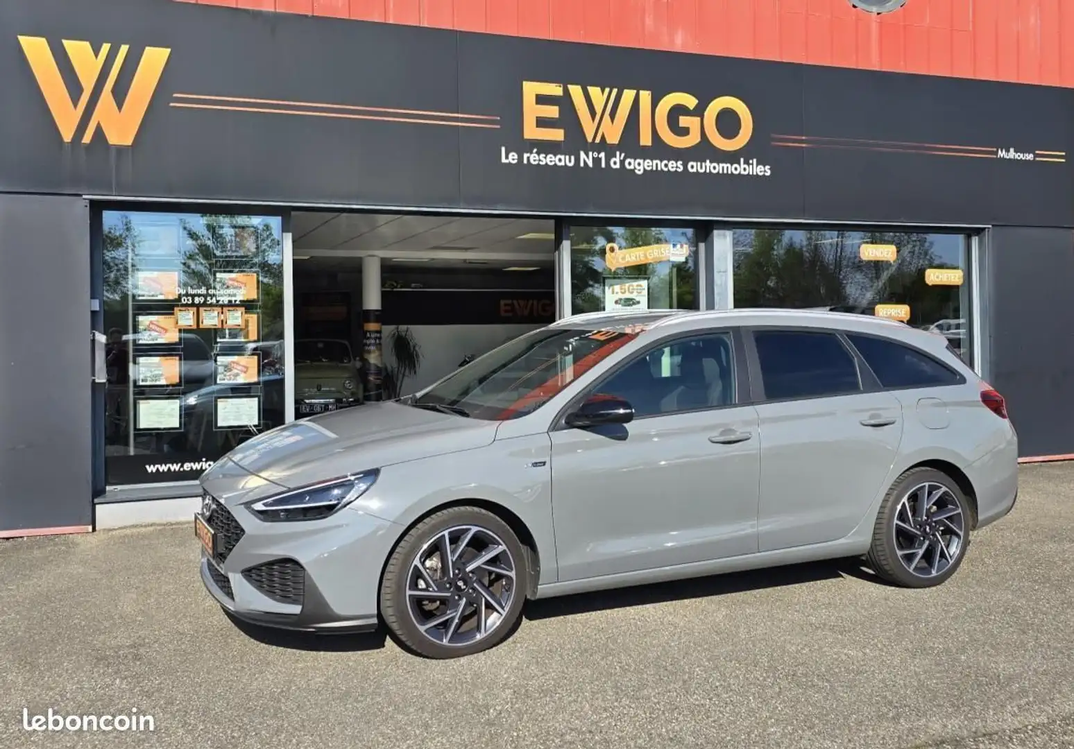 Hyundai i30 CW 1.5 T-GDI 160ch MHEV N-LINE IMMAT FRANCE Grijs - 1