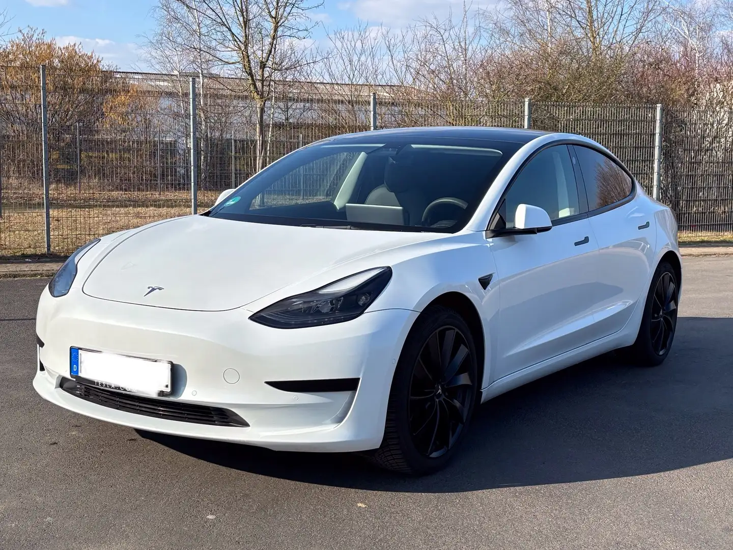 Tesla Model 3 SR+ 19 Zoll Scheiben getönt Alcantara Garantie 96 Blanc - 1