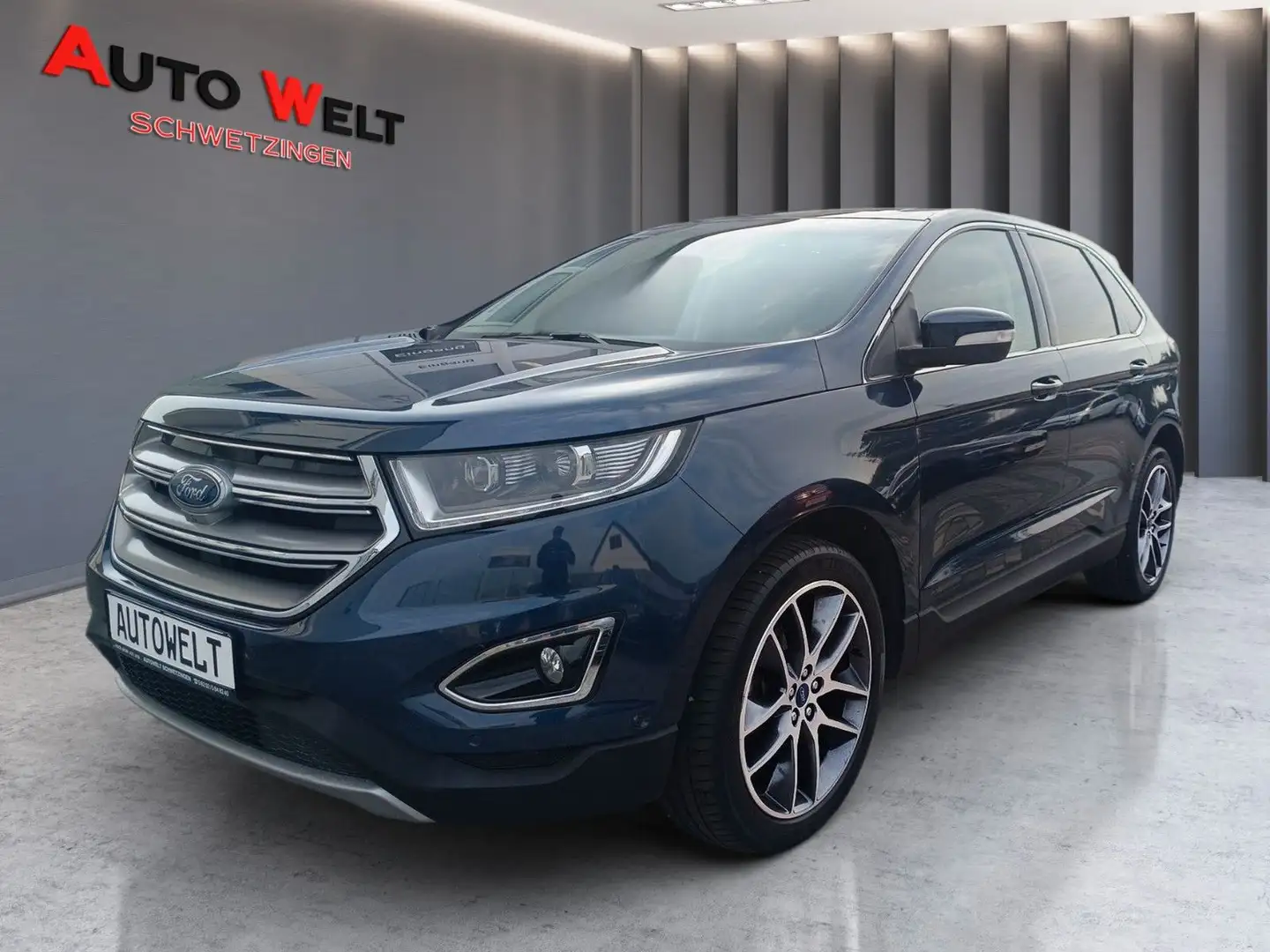 Ford Edge Titanium 4x4 1.Hand/Pano/Kamera/8-fach Blau - 1