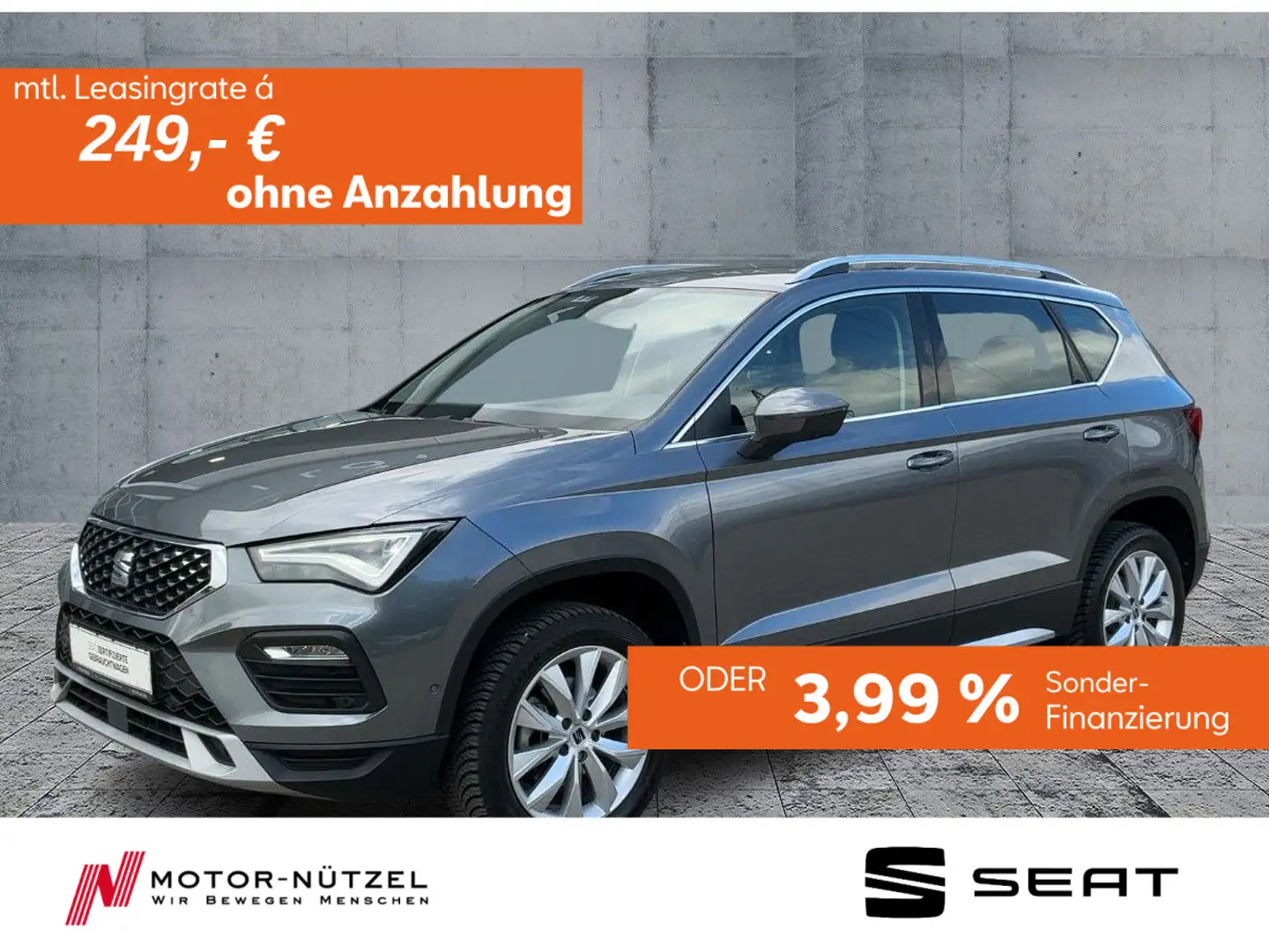 SEAT Ateca 1.5 TSI DSG XPERIENCE LED+NAVI+ACC+AHK+SHZ Grau - 1