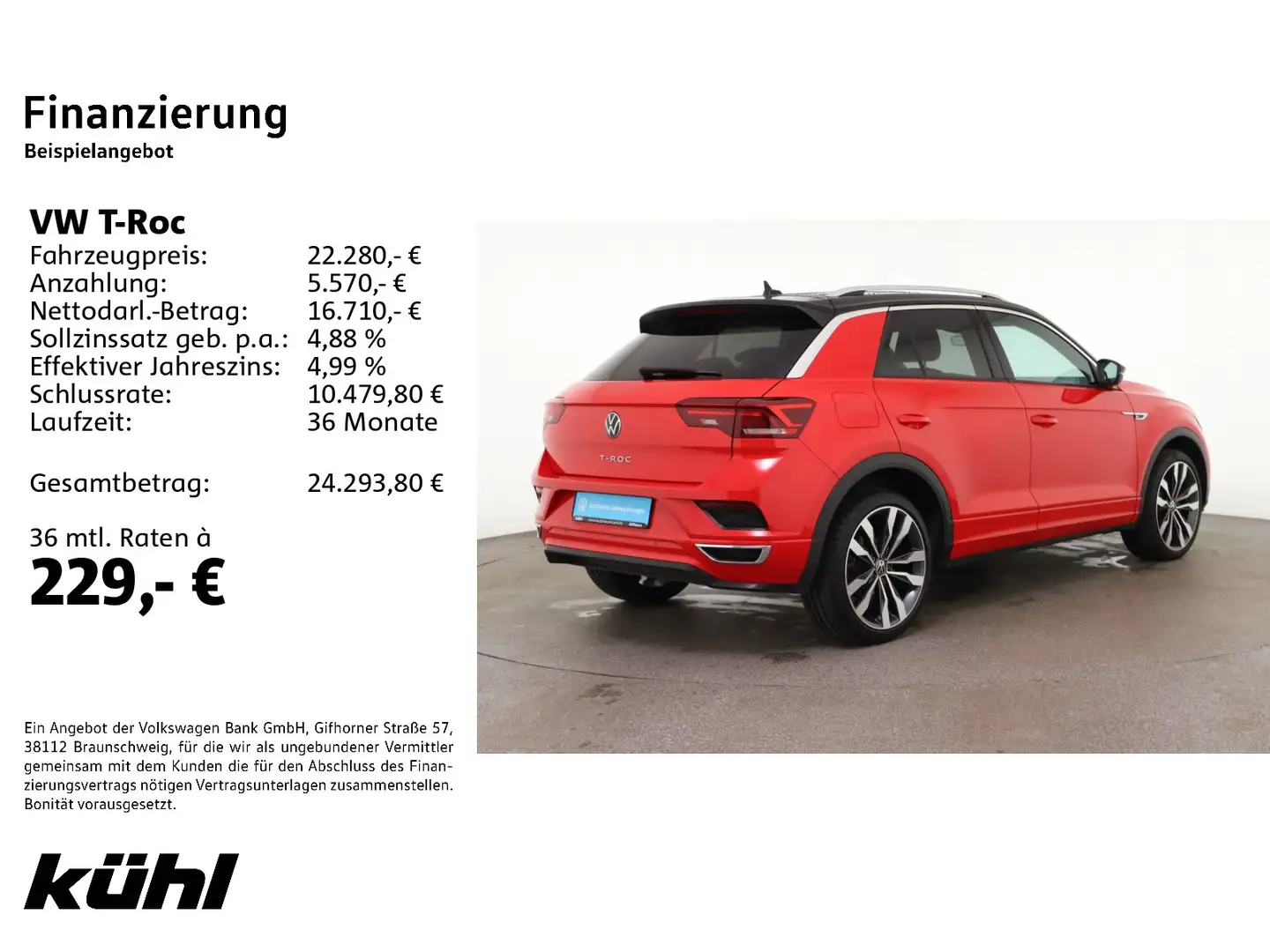 Volkswagen T-Roc 1.5 TSI DSG Sport LED/ACC/Kamera/Navi/AHK Rosso - 2