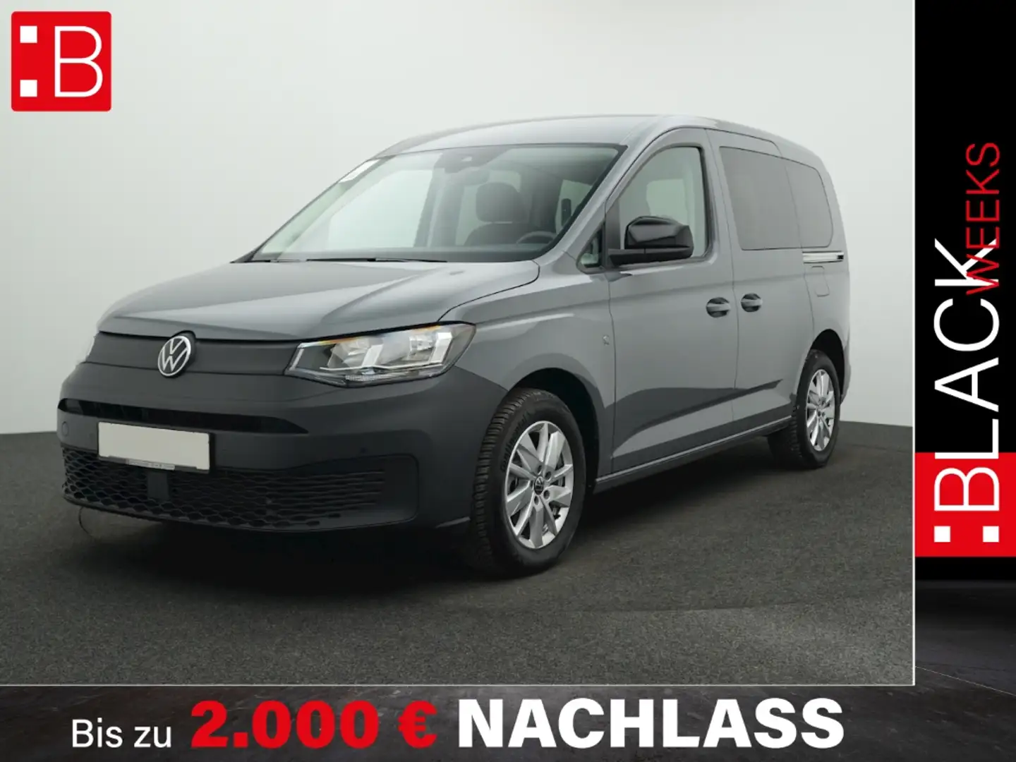 Volkswagen Caddy Kombi 2.0 TDI NAVI 5-J-GAR AHK KAMERA 16 GRA Grau - 1