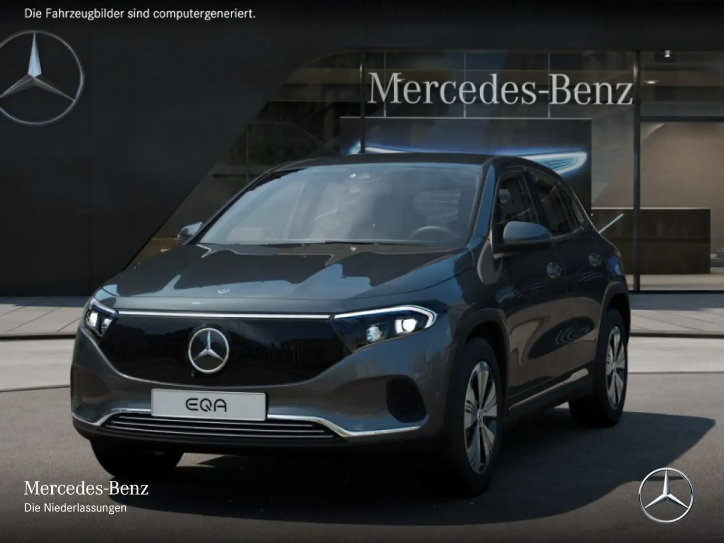 Mercedes-Benz EQA 300 4M PROG+ADVANCED+360+SPUR Szary - 2