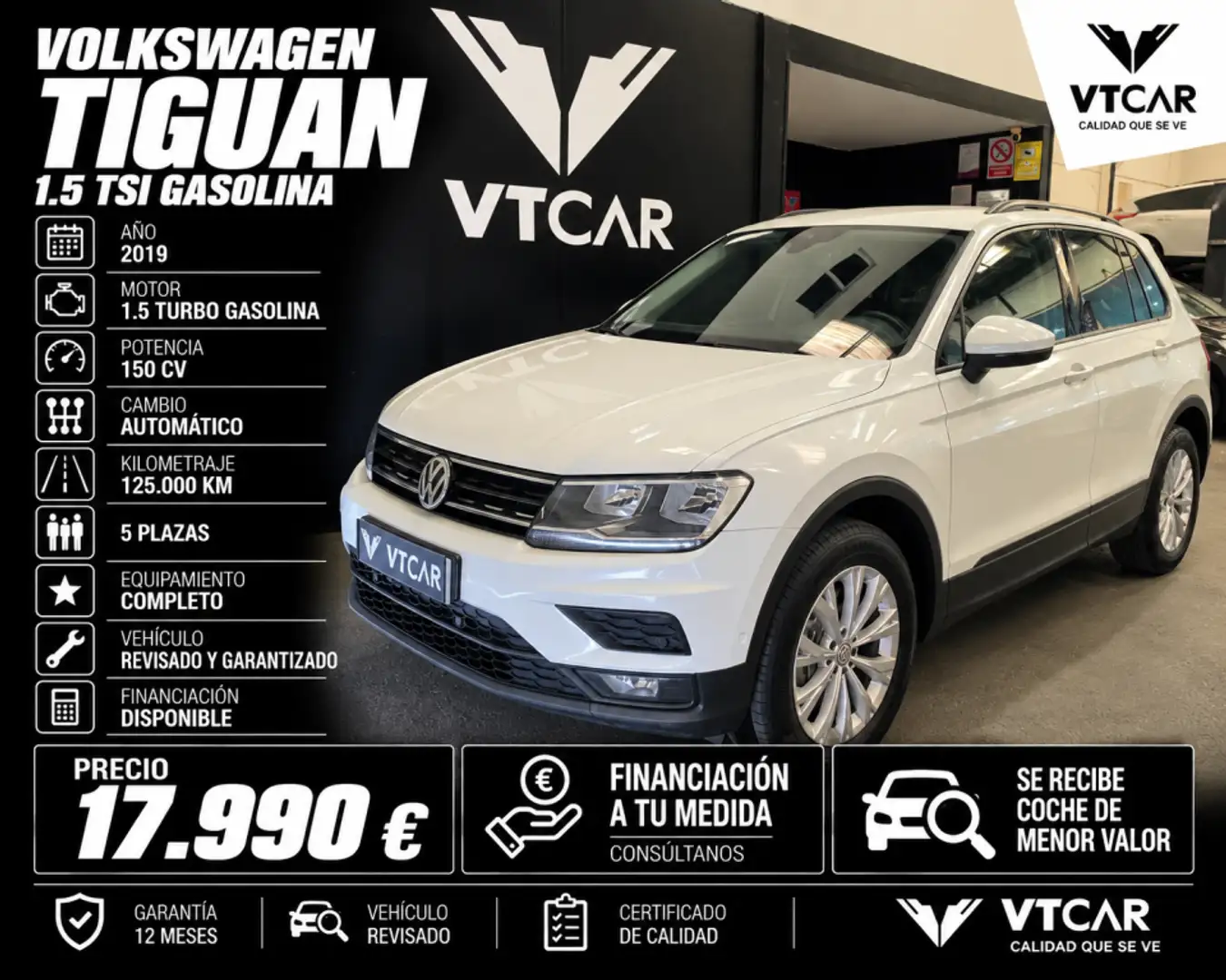 Volkswagen Tiguan 1.5 TSI Advance DSG 110kW Blanco - 1