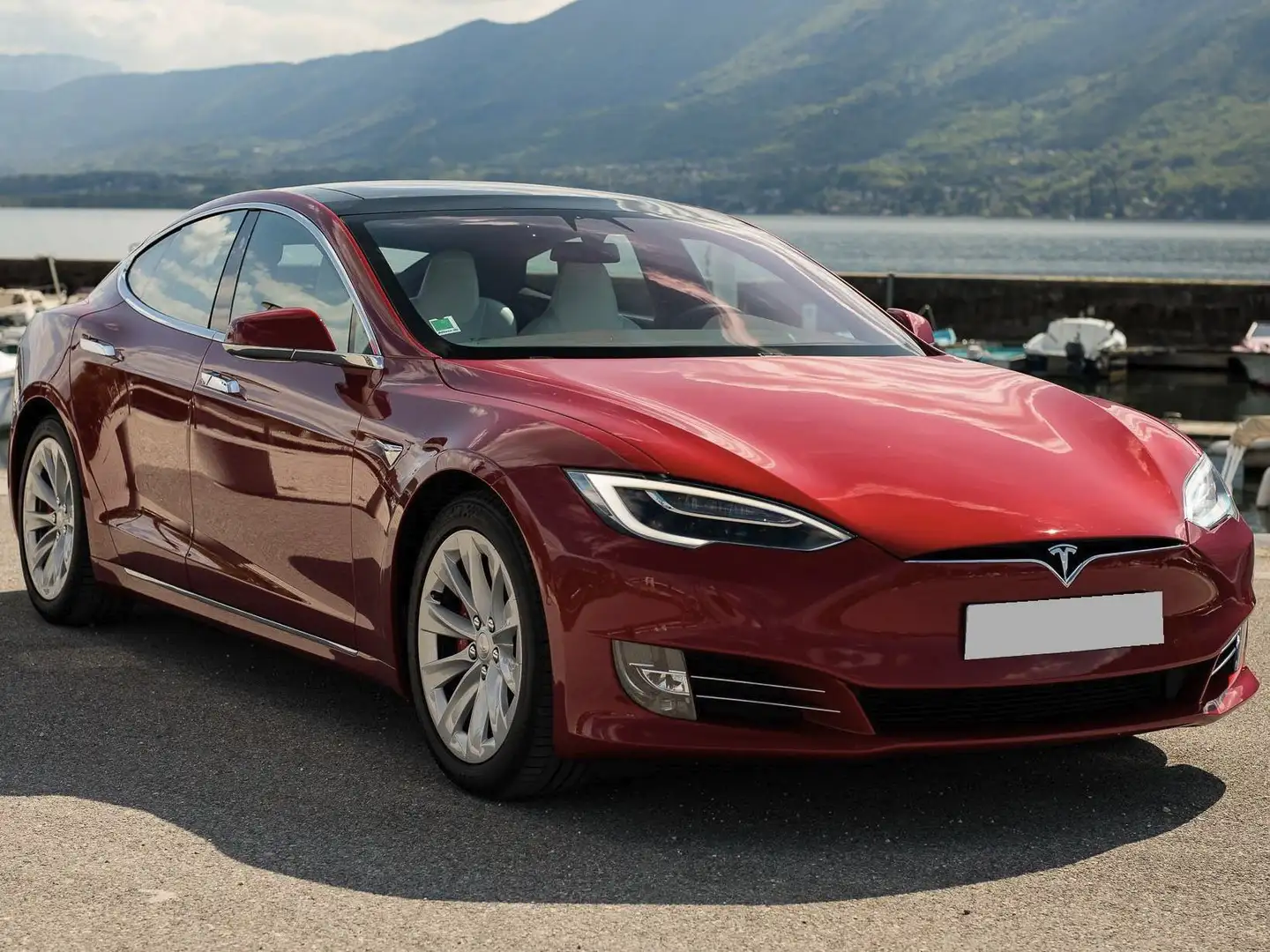 Tesla Model S P100D Performance Ludicrous Czerwony - 1