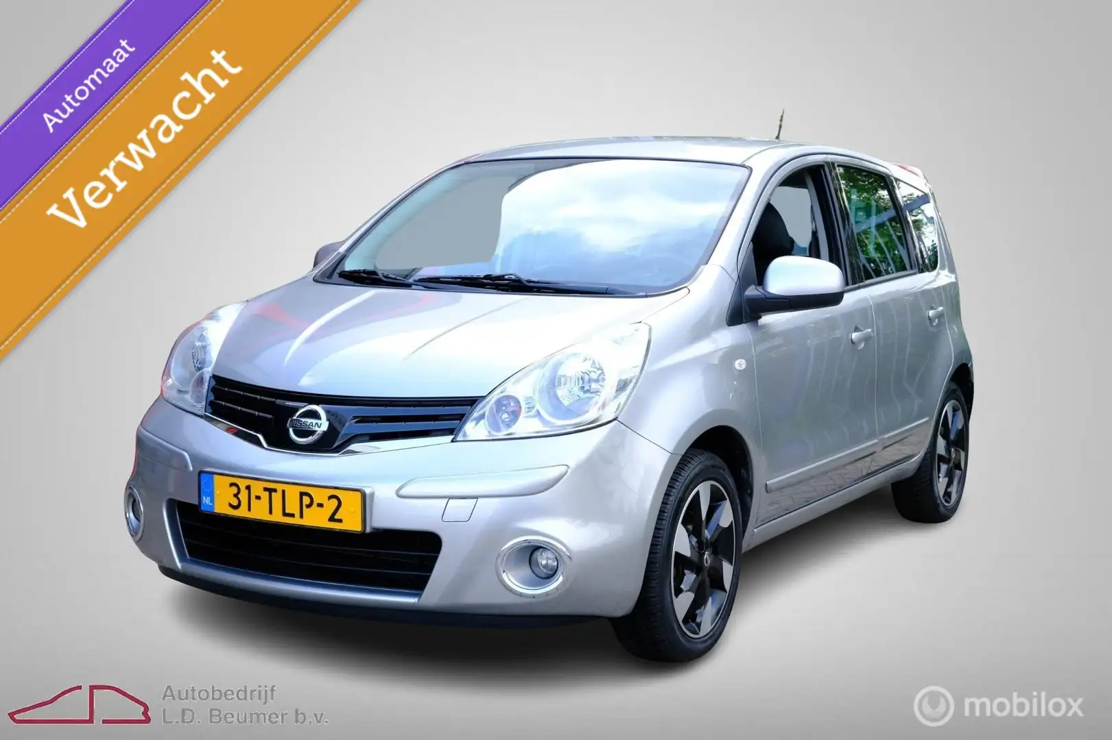 Nissan Note 1.6 Life + AUT *NL, TRKHK, RIJKLAARPRIJS!* Grijs - 1