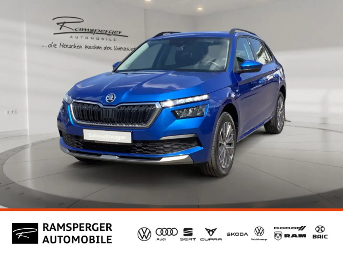 Skoda Kamiq 1.0 TSI DSG Tour AHK GRA LED APP Kamera Blau - 1