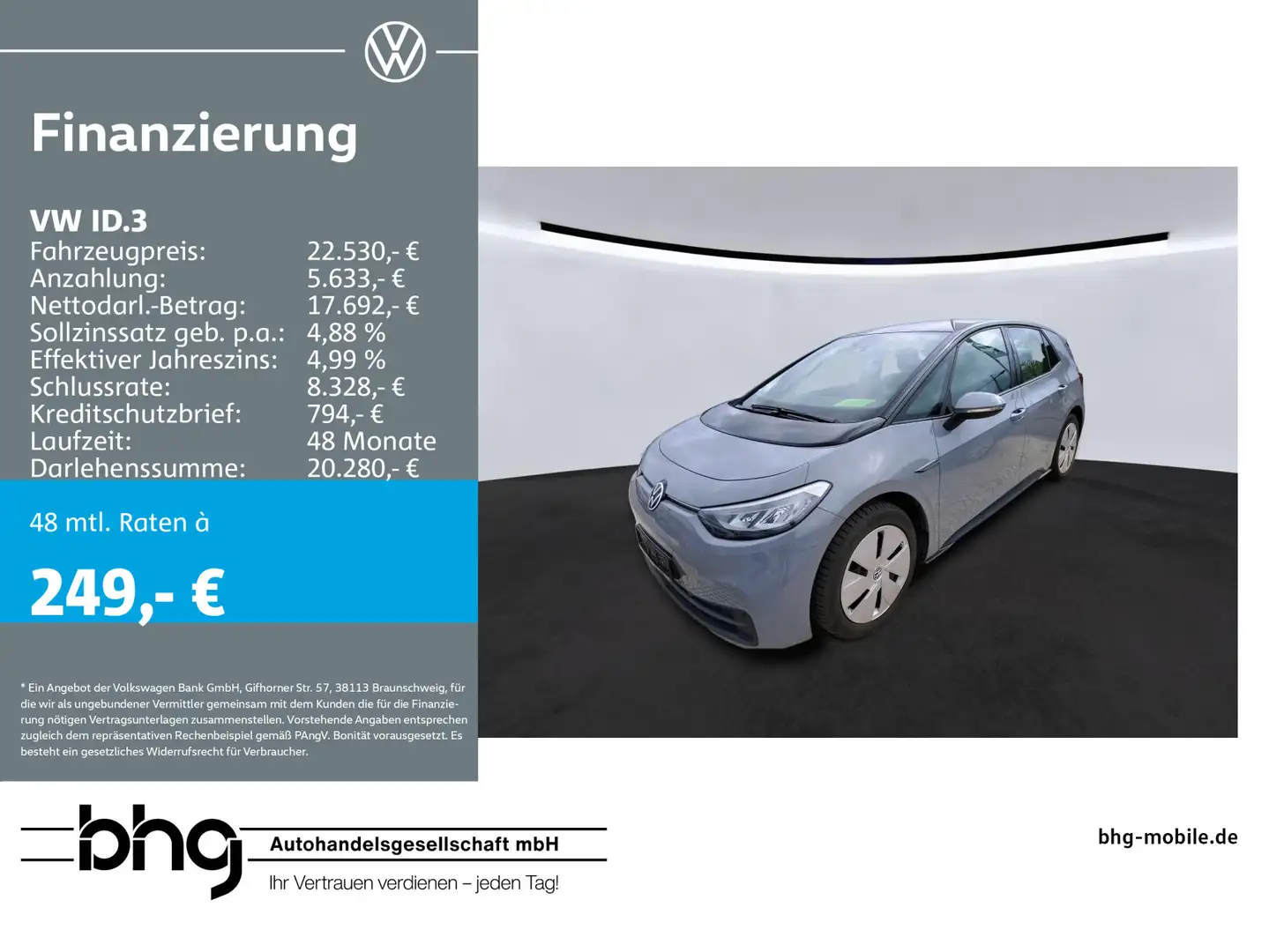 Volkswagen ID.3 Pro Grau - 1