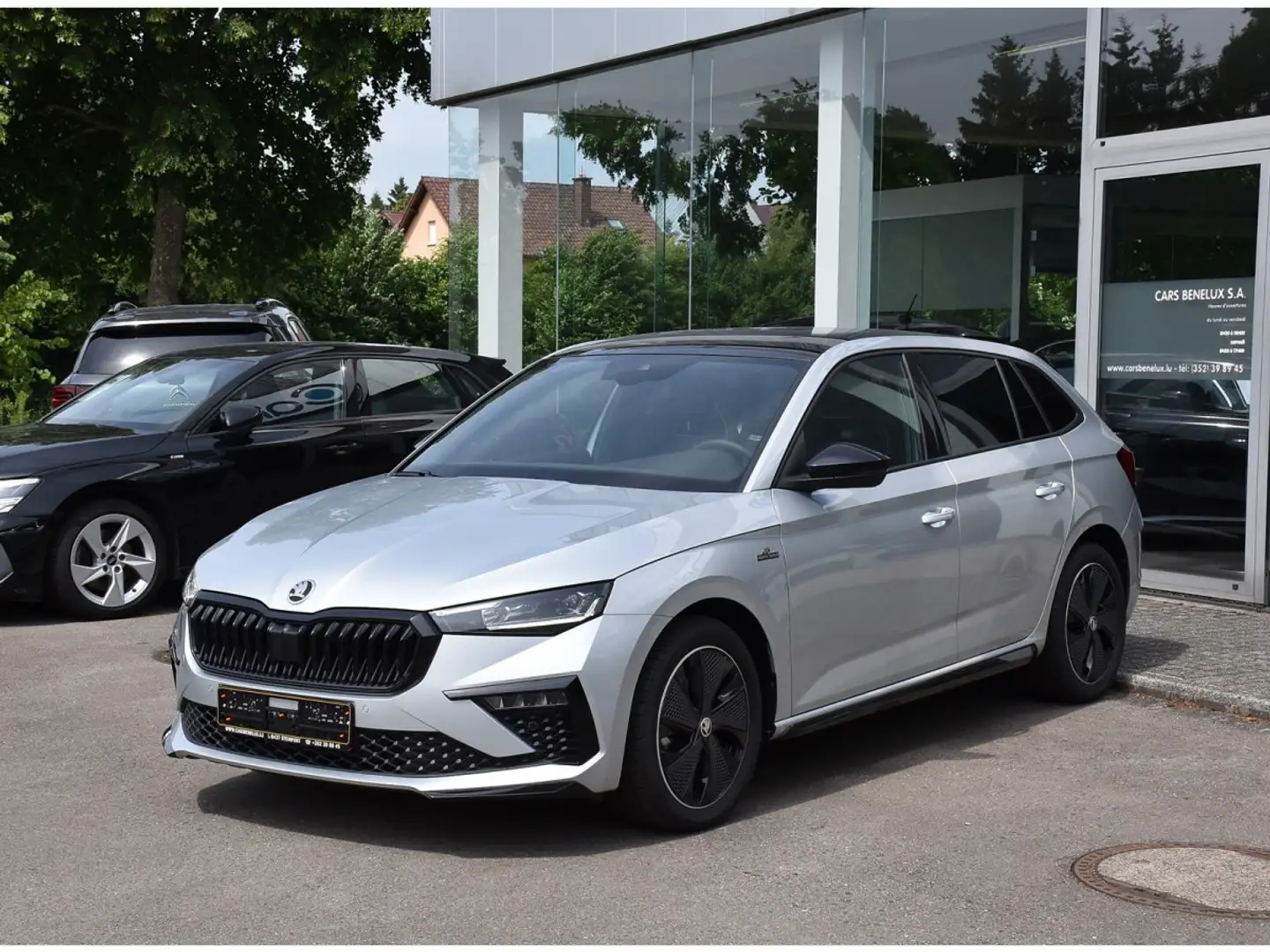 Skoda Scala 1.0 TSI Monte Carlo DSG TOIT PANO CAM LANE KEYLESS Argent - 2