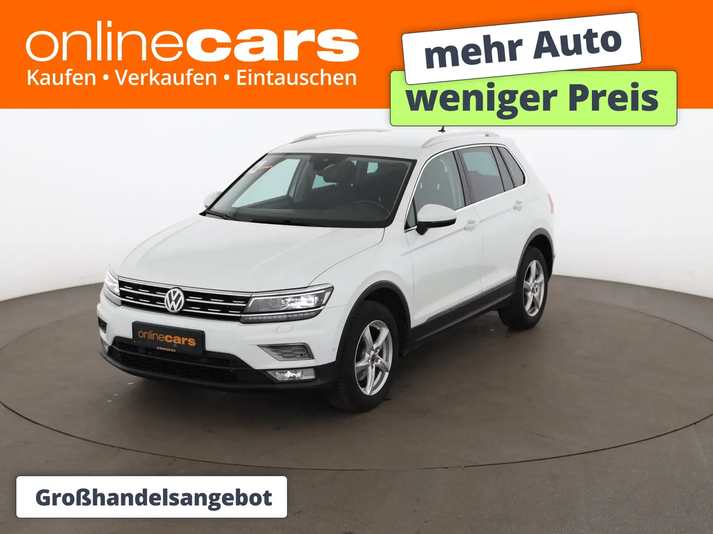 Volkswagen Tiguan 2.0 TDI 4Motion Comfortline LED AHK RADAR Weiß - 1