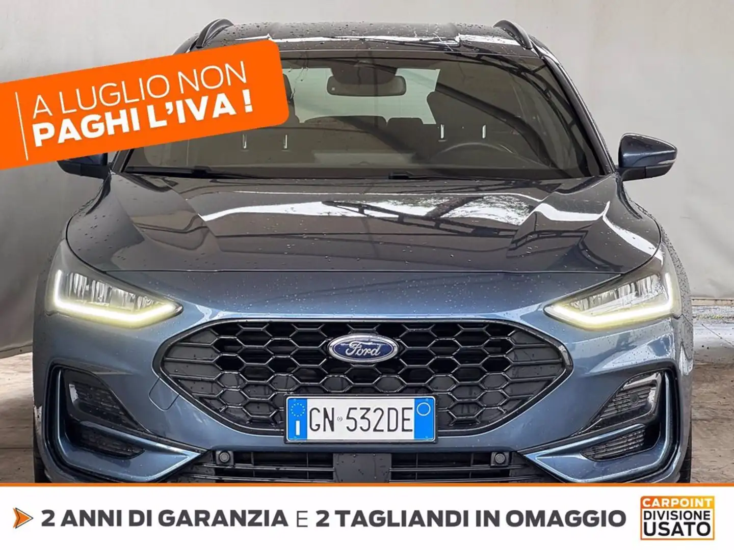 Ford Focus sw 1.0 ecoboost h st-line design 125cv powershift Blu/Azzurro - 2