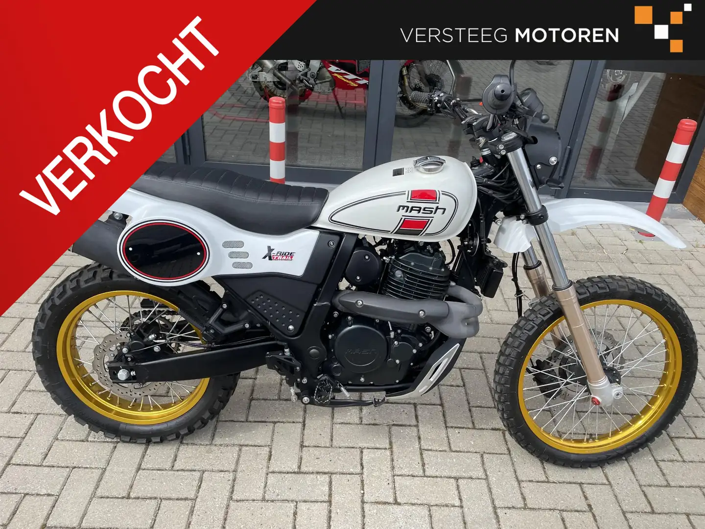 Mash X-Ride 650 Trail #A2 Rijbewijs# 1.320 KM#zgan Blanc - 1