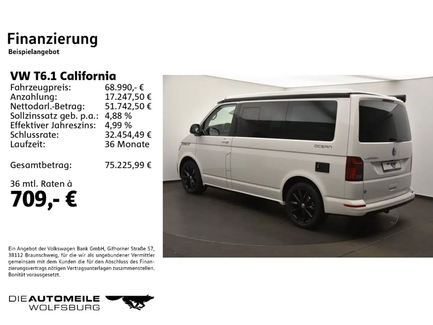 Volkswagen T6.1 California 2.0 TDI SCR DSG Ocean Alb - 2