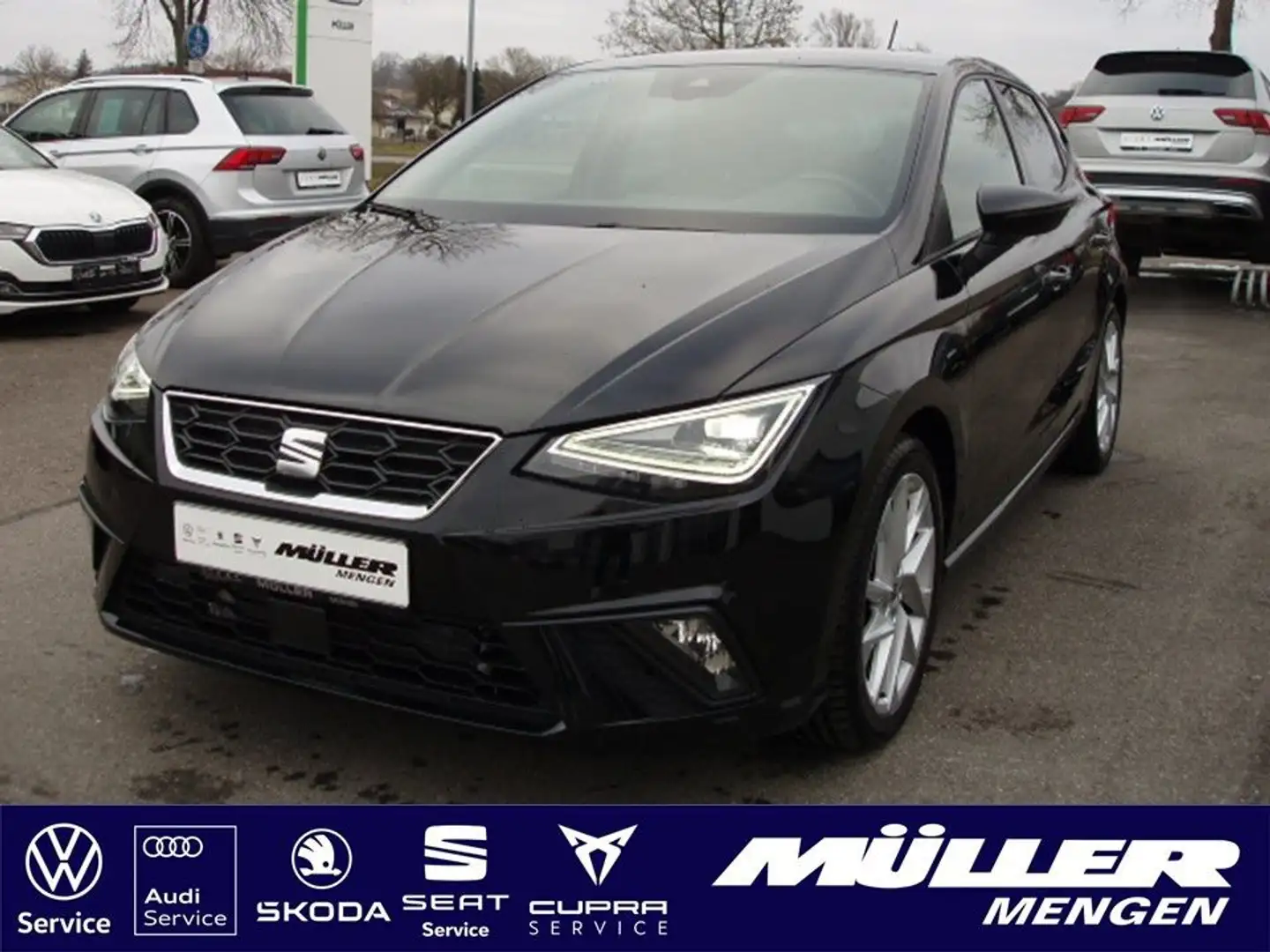 SEAT Ibiza FR 1,0 TSI DSG NAVI/LED/KAMERA Zwart - 1
