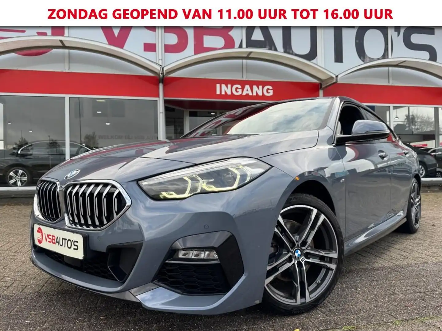 BMW 218i M-SPORT AUT. HALF-LEER NAVI CAMERA CARPLAY TR Gris - 1