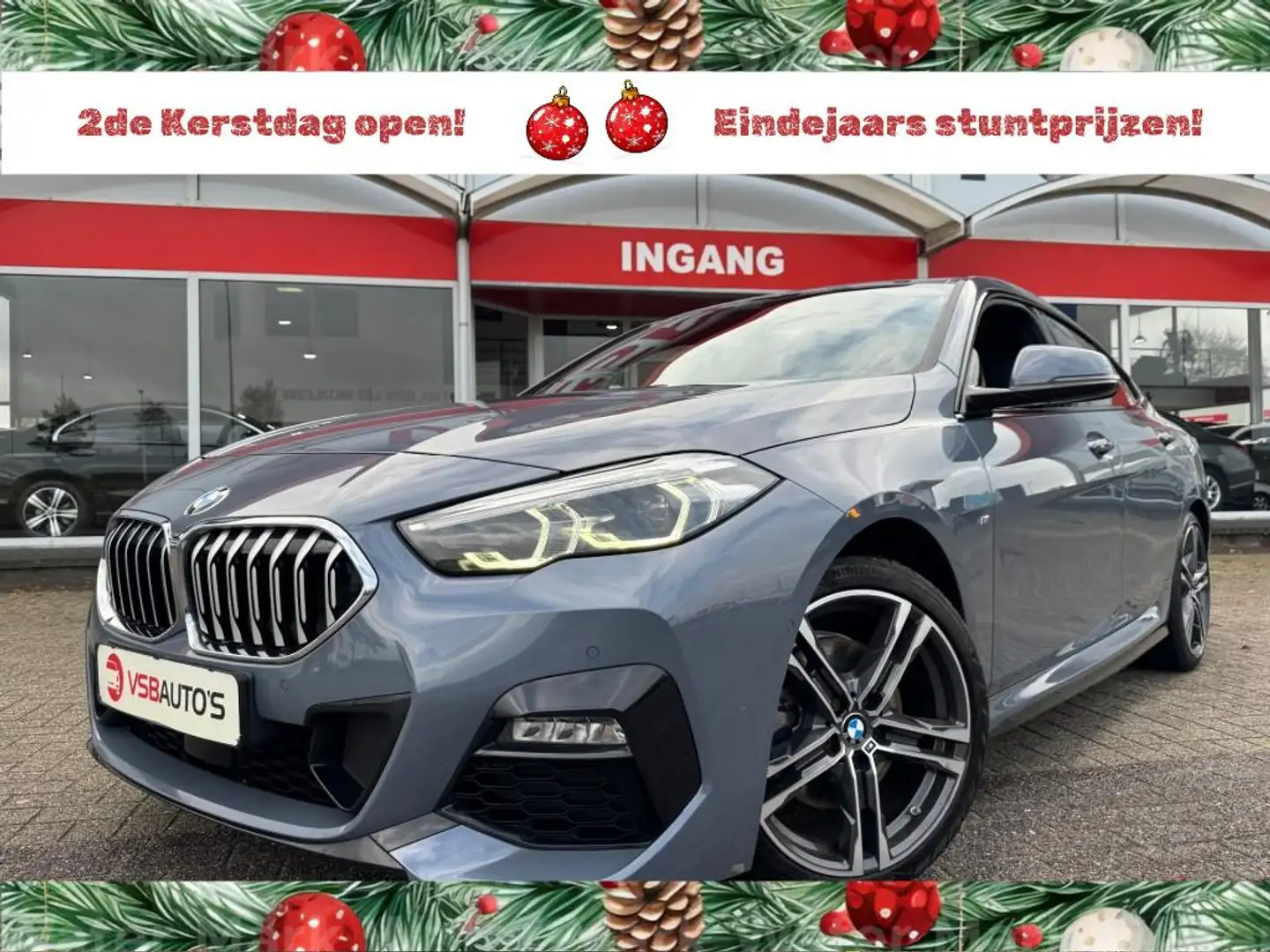 BMW 218i M-SPORT AUT. HALF-LEER NAVI CAMERA CARPLAY TR Gris - 1