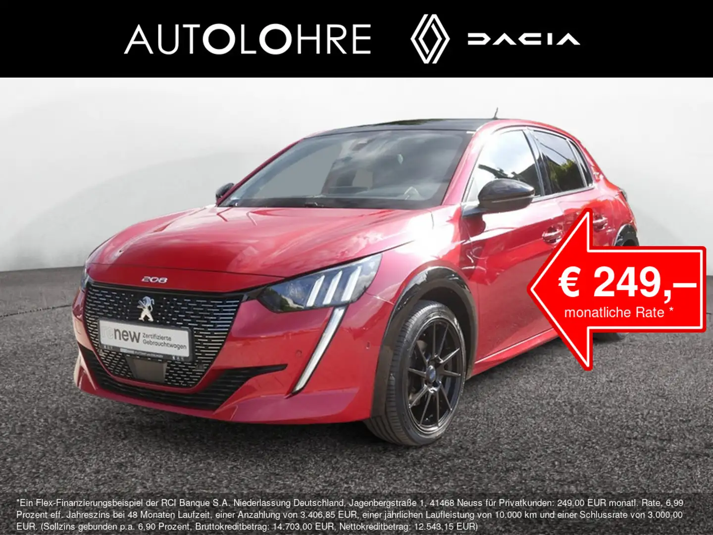 Peugeot 208 GT-Line PureTech 130 NAVI ACC LED PANO Rot - 1