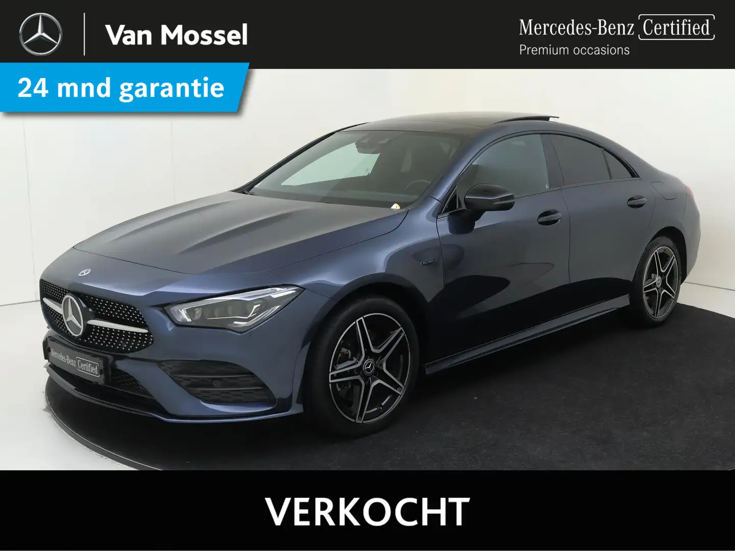 Mercedes-Benz CLA 250 e Business Solution AMG Limited Panoramadak / Memo Blauw - 1