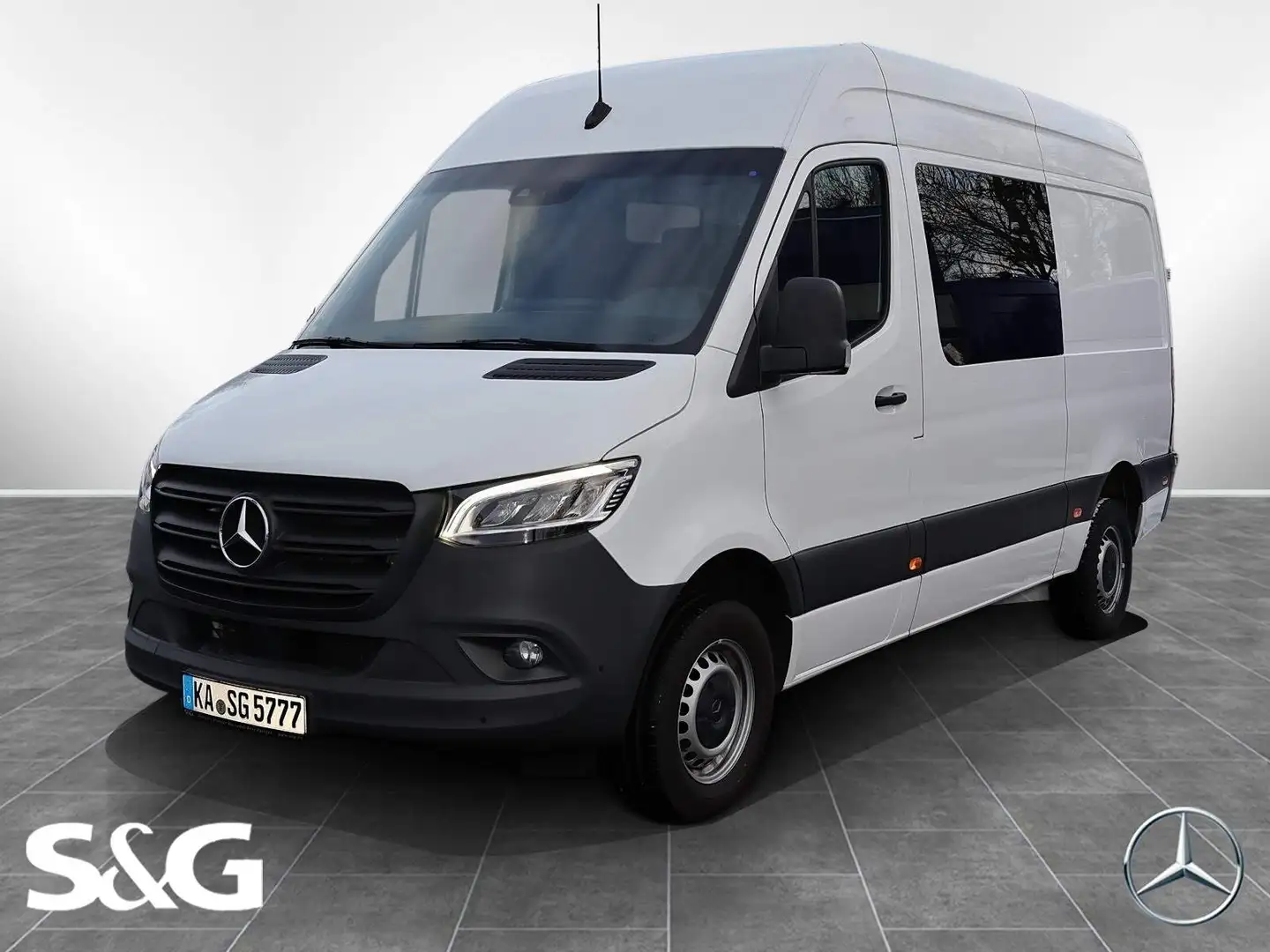 Mercedes-Benz Sprinter 317 KA 4x2 3,5t Navi+Hecktür2fl+Holzfb Blanc - 1