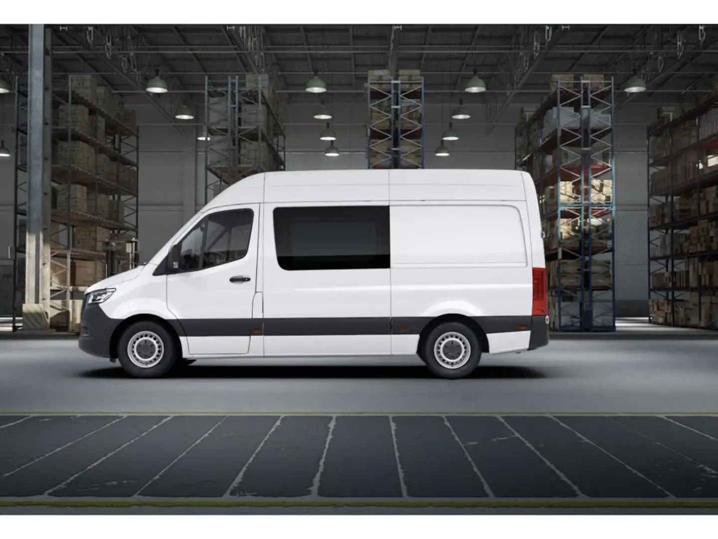 Mercedes-Benz Sprinter 317 KA 4x2 3,5t Navi+Hecktür2fl+Holzfb Weiß - 2