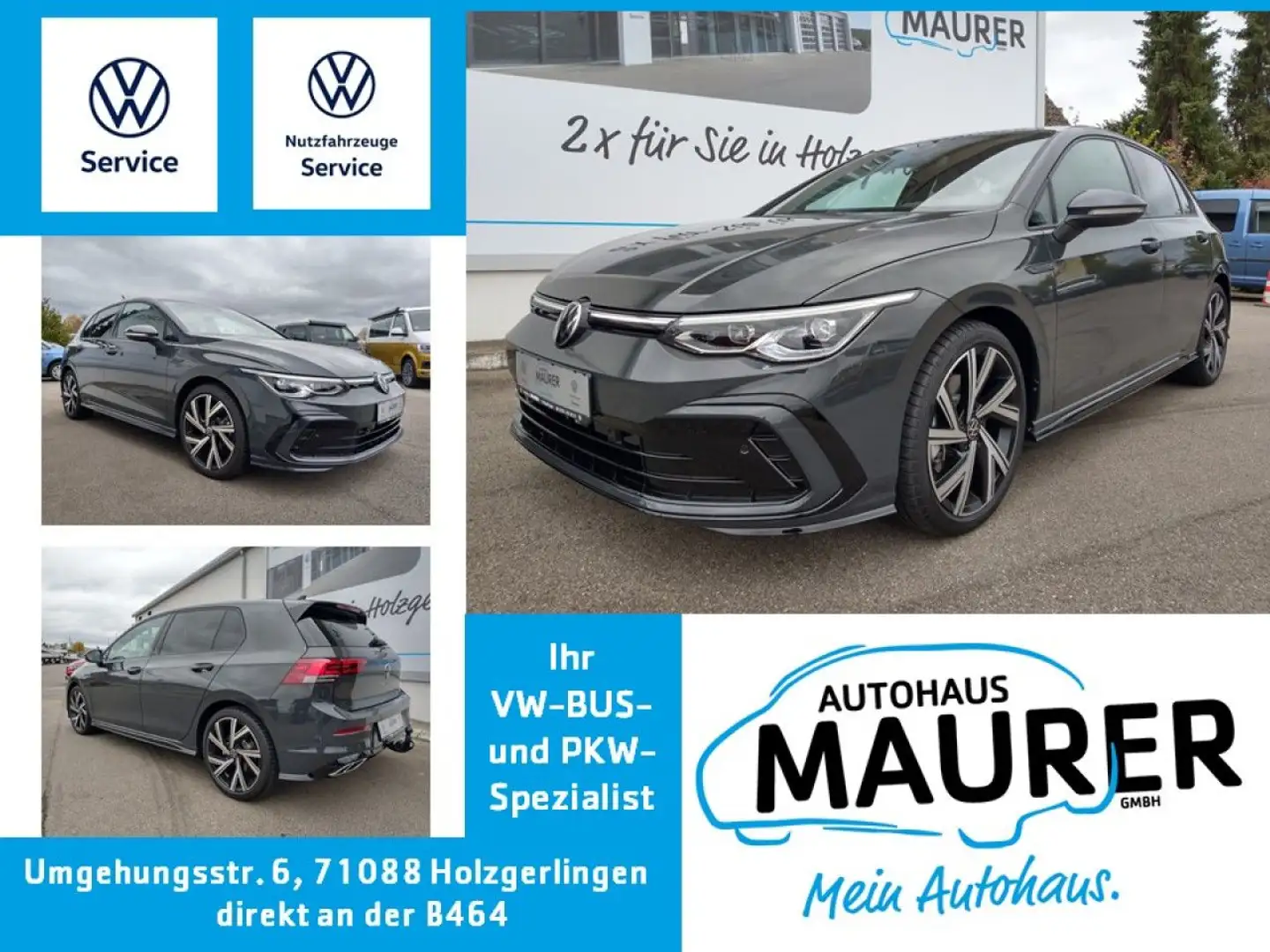 Volkswagen Golf R-Line 1,5 eTSI DSG AHK Navi Kamera LED Grey - 1