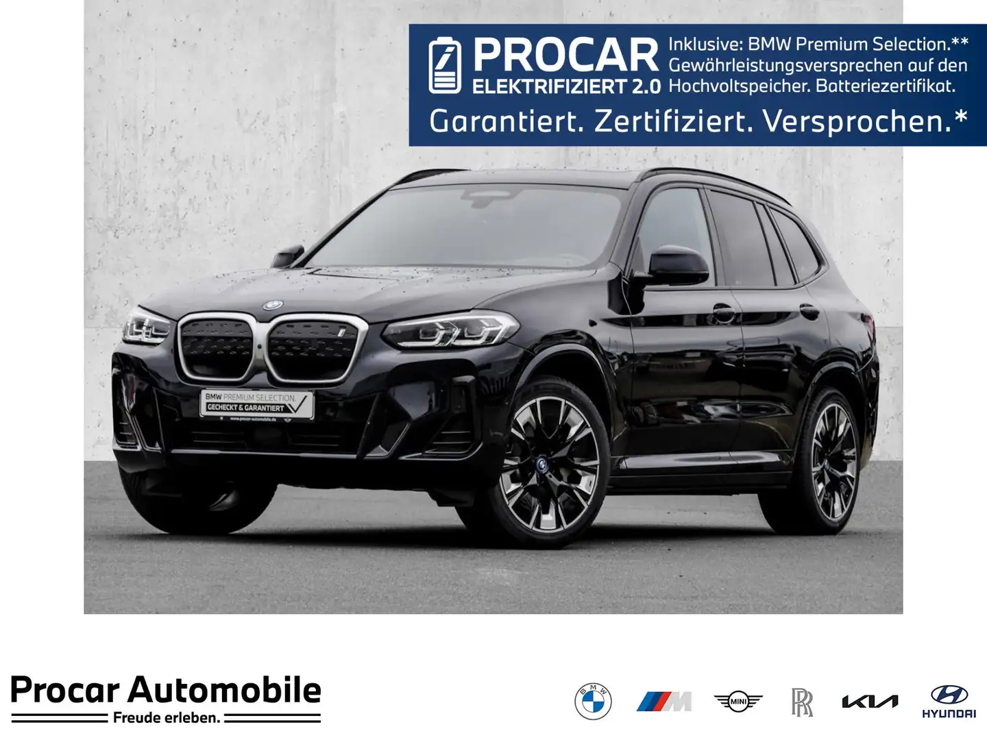 BMW iX3 IMPRESSIVE+H/K+PANO+HuD+DA PROF+360° Schwarz - 1