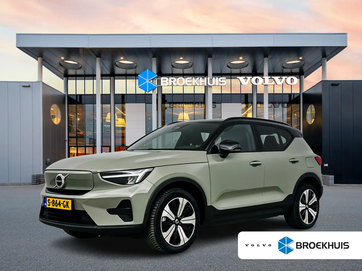 Volvo XC40 Recharge Plus 70kWh | 19" | Leder/Nubuck | Getint Vert - 1