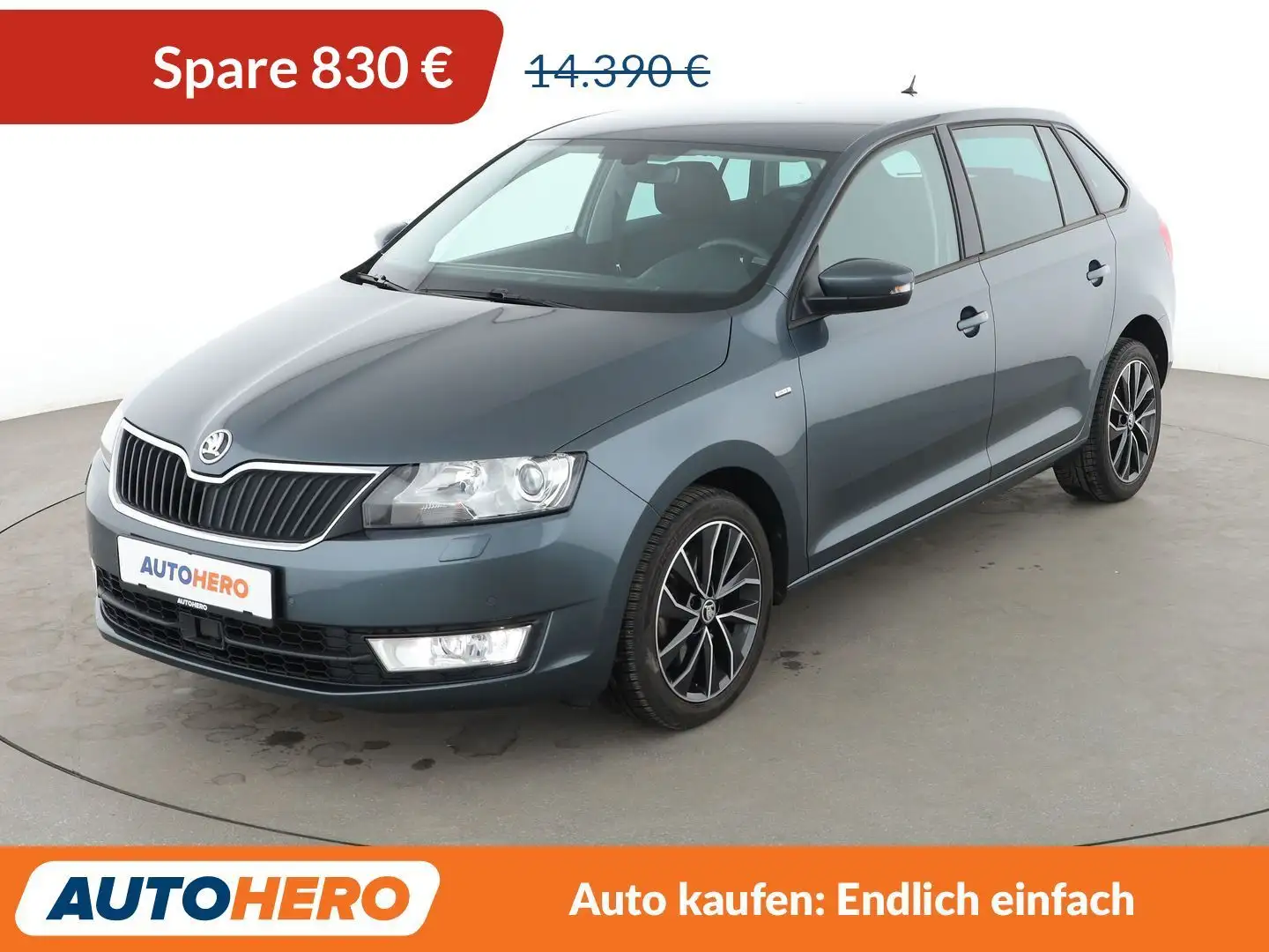 Skoda Rapid/Spaceback 1.4 TSI Drive Aut.*NAVI*XENON* Grau - 1